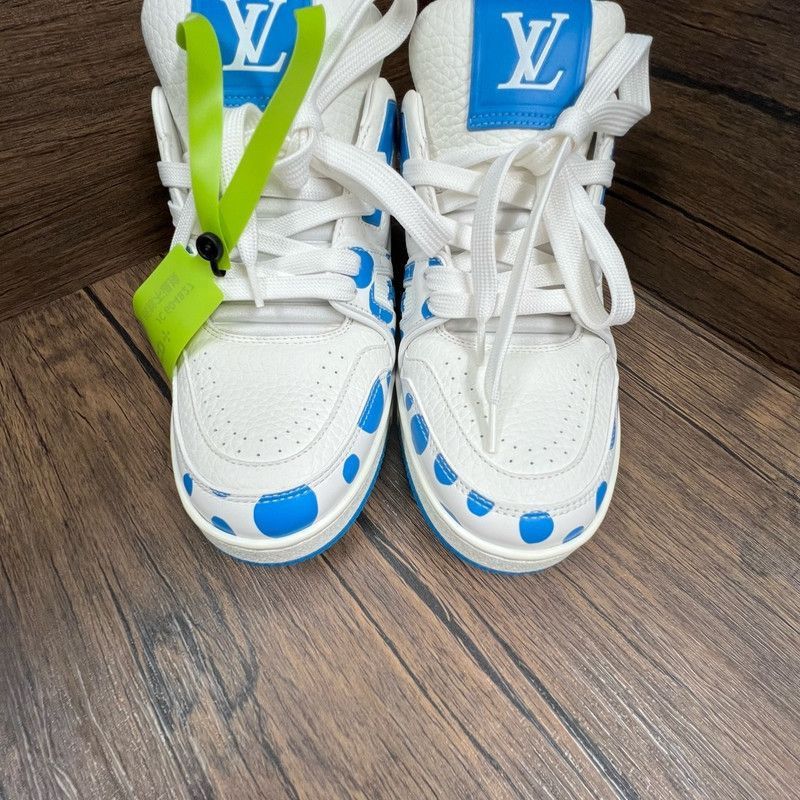 Louis Vuitton Yayoi Kusama x Louis Vuitton Blue Dot Trainers -2508 Size US 7.5 / EU 40-41 - 4 Thumbnail