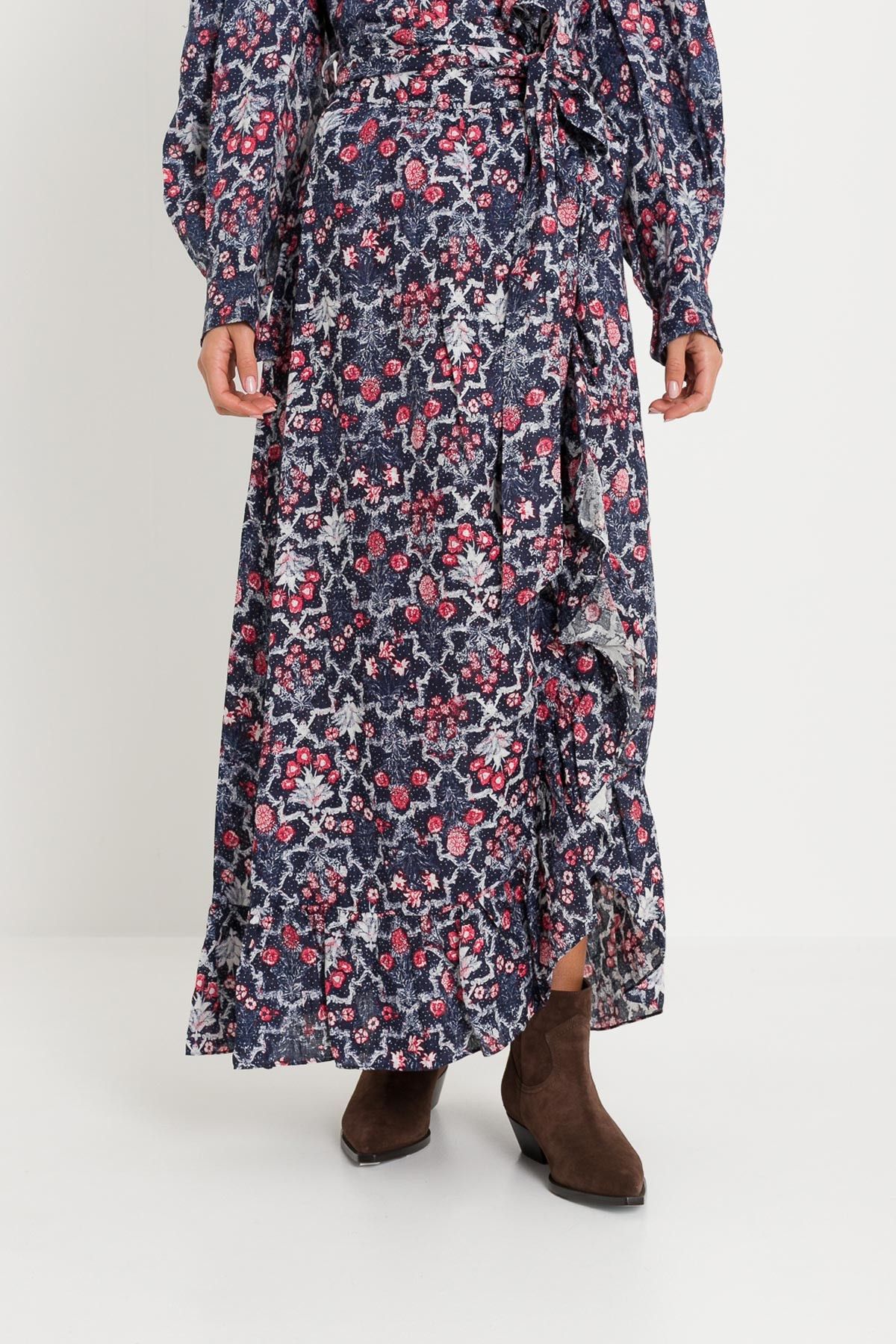 Isabel Marant Etoile Wrap long skirt with flounce Size 28" / US 6 / IT 42 - 1 Thumbnail