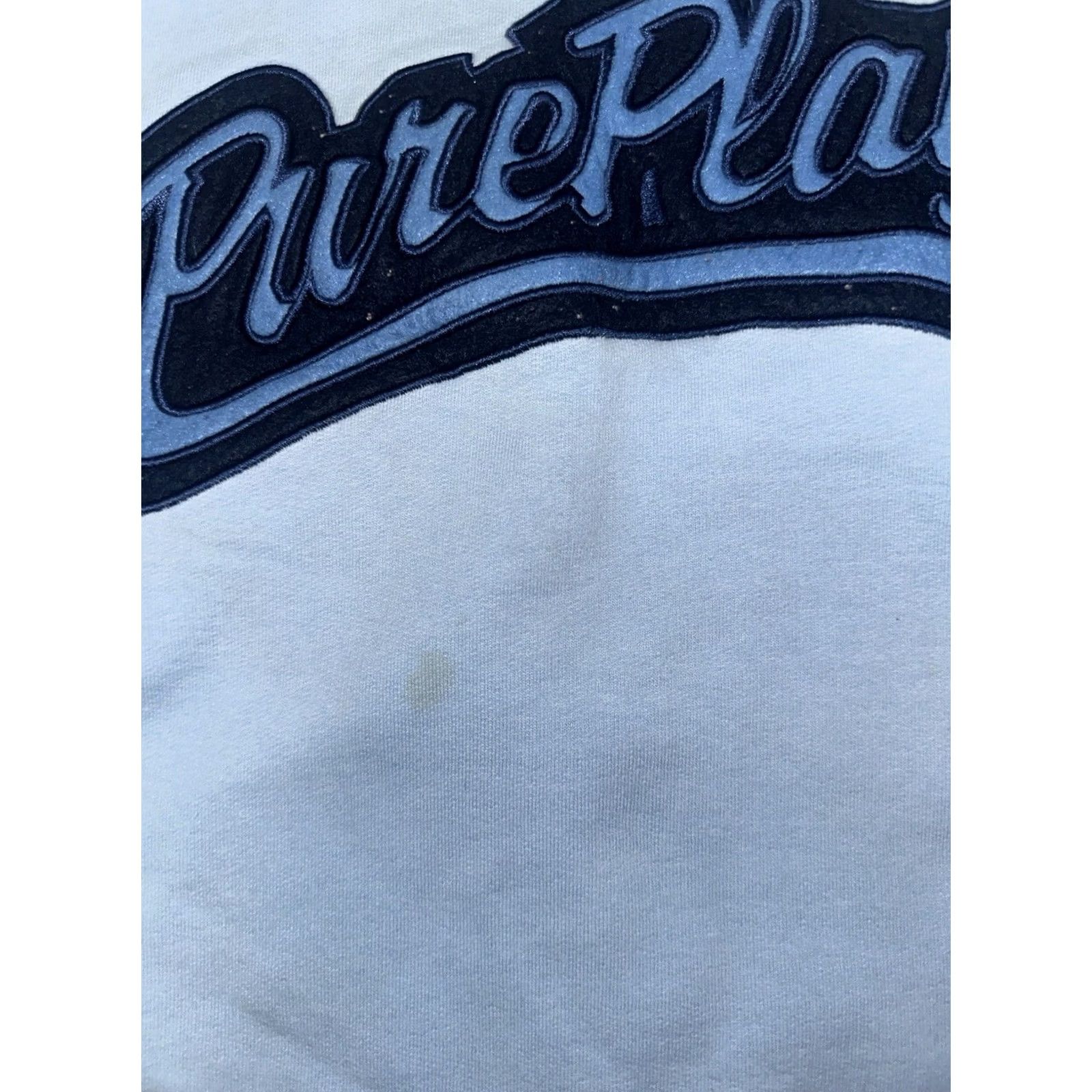 Vintage VINTAGE Pure Playaz Hoodie 2XL Blue Solid Cotton Fleece Embroidered Logo Pullover 90s Baggy Hip Hop Mens Hoodie Size US XXL / EU 58 / 5 - 6 Thumbnail