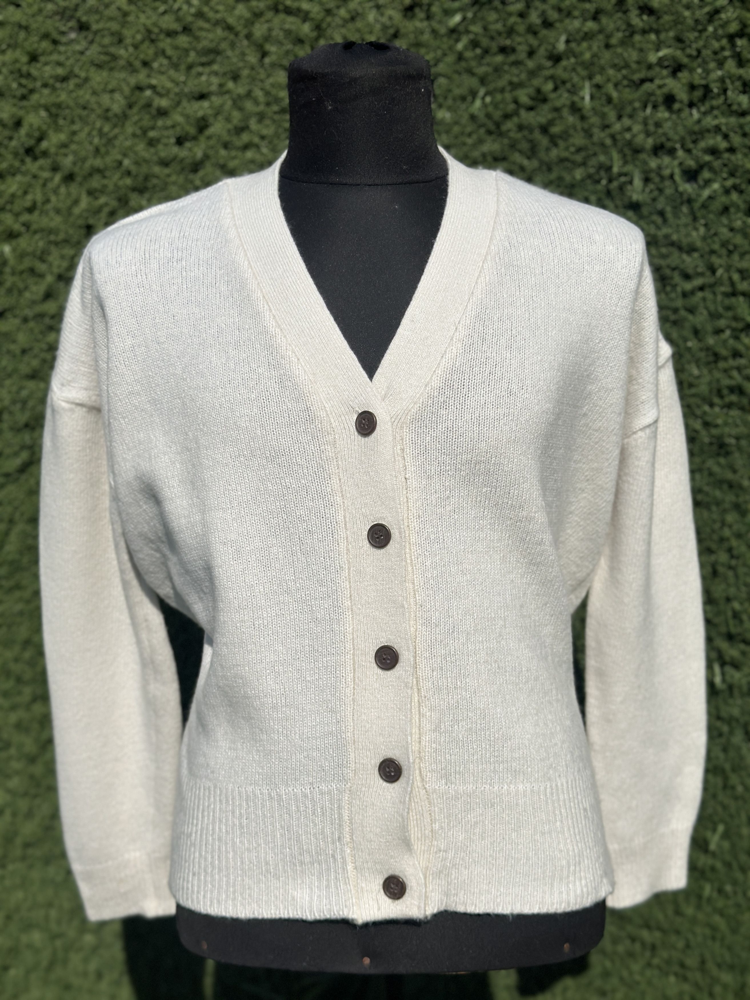 Other Oversize Jenni Kayne Cashmere Colette Cardigan Beige Size L Size L / US 10 / IT 46 - 7 Thumbnail