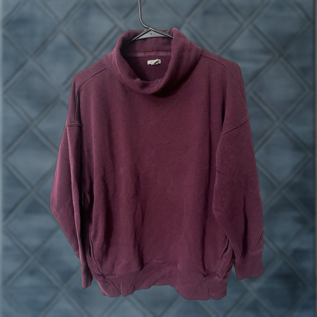 Vintage Aerie Sweater Womens Size Small Maroon Burgundy Knit Pullover Turtleneck Size S / US 4 / IT 40 - 1 Thumbnail