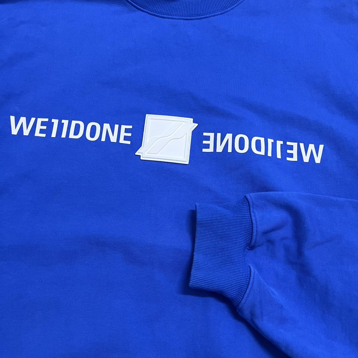 WE11DONE Authentic We11done Big Size Blue Sweatshirt Size US L / EU 52-54 / 3 - 3 Thumbnail