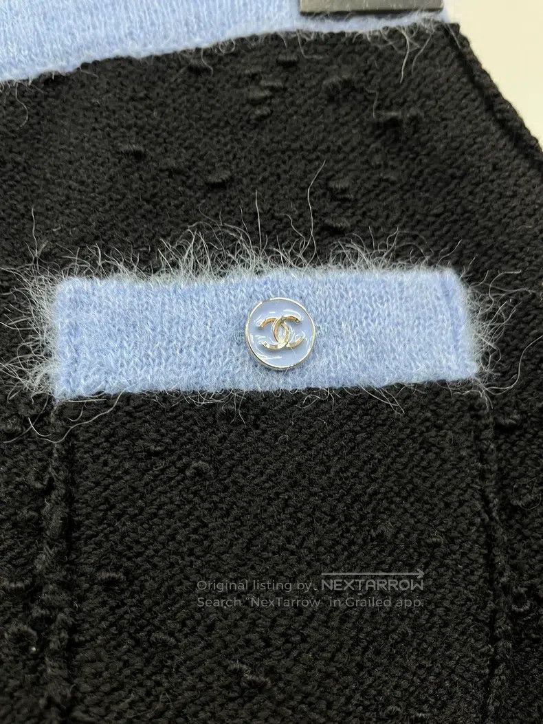 Chanel Chanel 24B blue and black colour-matched wool skirt Size 24" / US 00 / IT 34 - 2 Thumbnail