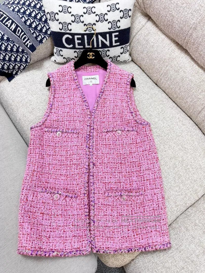 Chanel Chanel Pink and purple purple stripe rolled edge with pink Size XS / US 0-2 / IT 36-38 - 3 Thumbnail