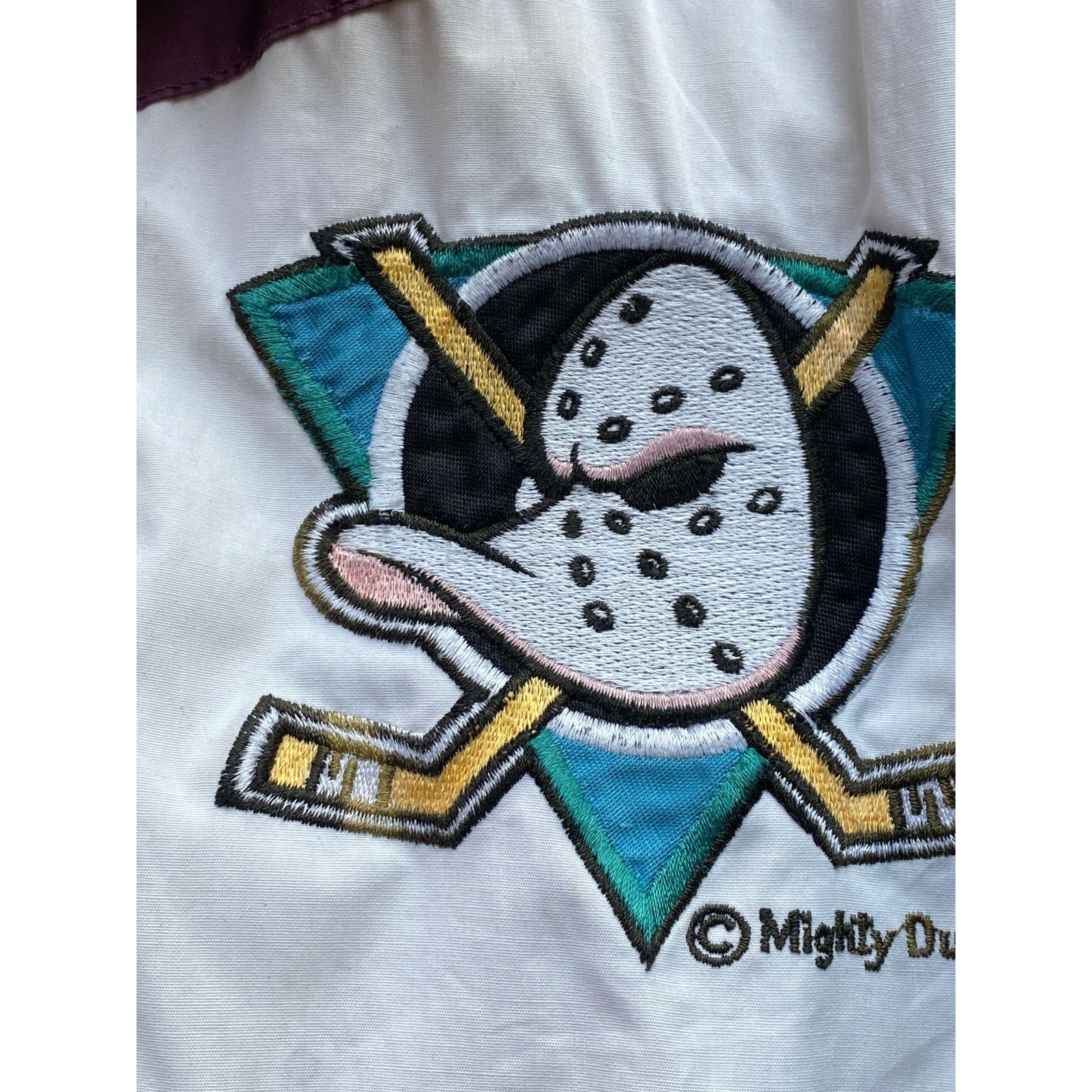 NHL × Starter RARE Anaheim Mighty Ducks 90s PRO PLAYER puffer L NHL vtg Size US L / EU 52-54 / 3 - 8 Thumbnail