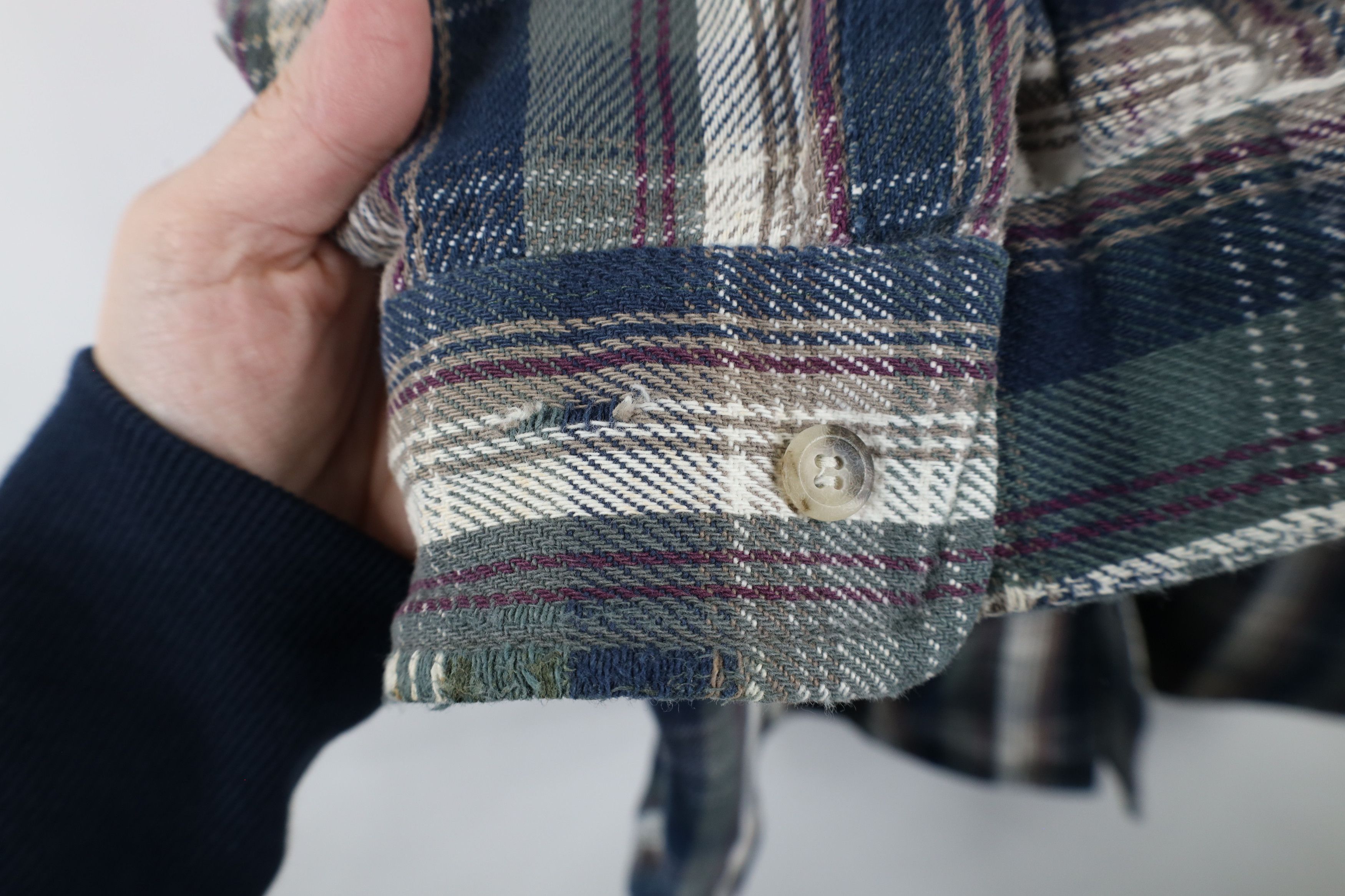 Vintage Vintage 90s OshKosh B'Gosh Heavy Flannel Button Shirt USA Size US XXL / EU 58 / 5 - 10 Thumbnail