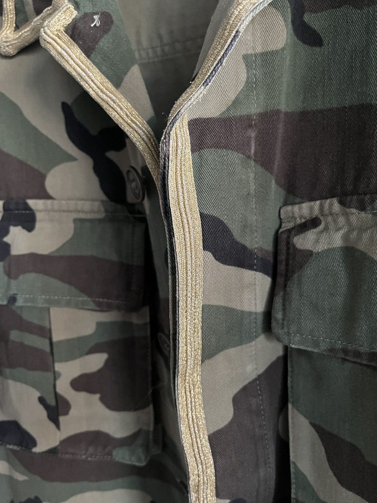 Hedi Slimane × Saint Laurent Paris Saint Laurent Paris M65 Jacket Camouflage Army Military Gold Size US M / EU 48-50 / 2 - 5 Thumbnail