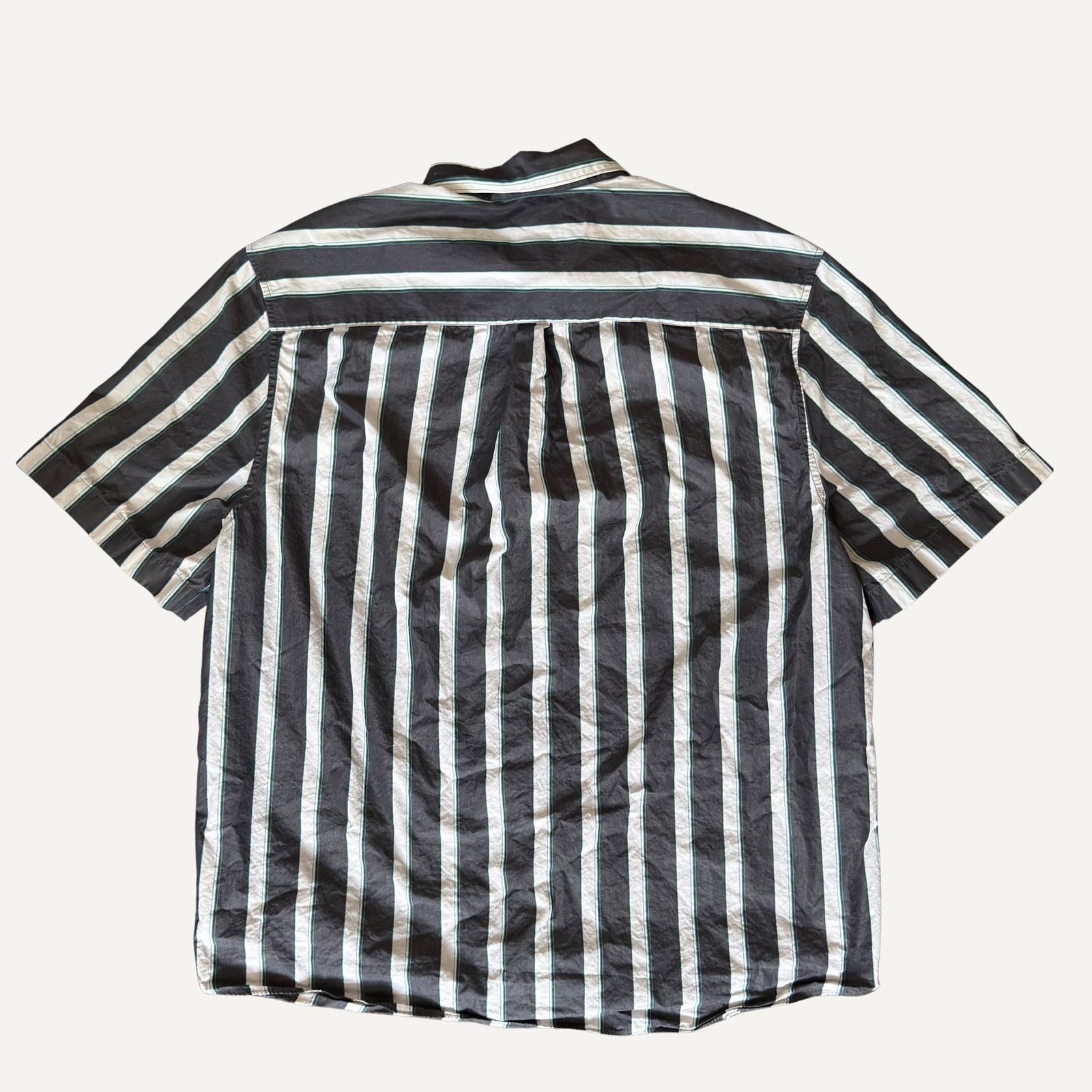 Lanvin Size S - Lanvin Men's Stripe-Pattern Patched Button Up Shirt Size US S / EU 44-46 / 1 - 3 Thumbnail