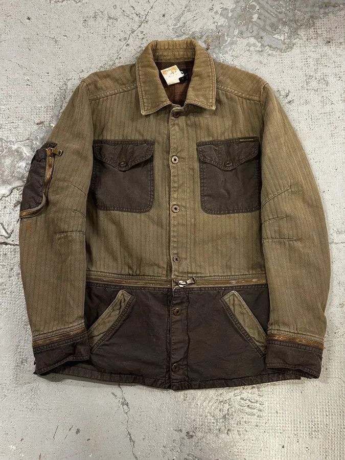 Dolce & Gabbana AW2003 Dolce & Gabbana Khaki Military Cargo Removable Jacket Size US M / EU 48-50 / 2 - 3 Thumbnail