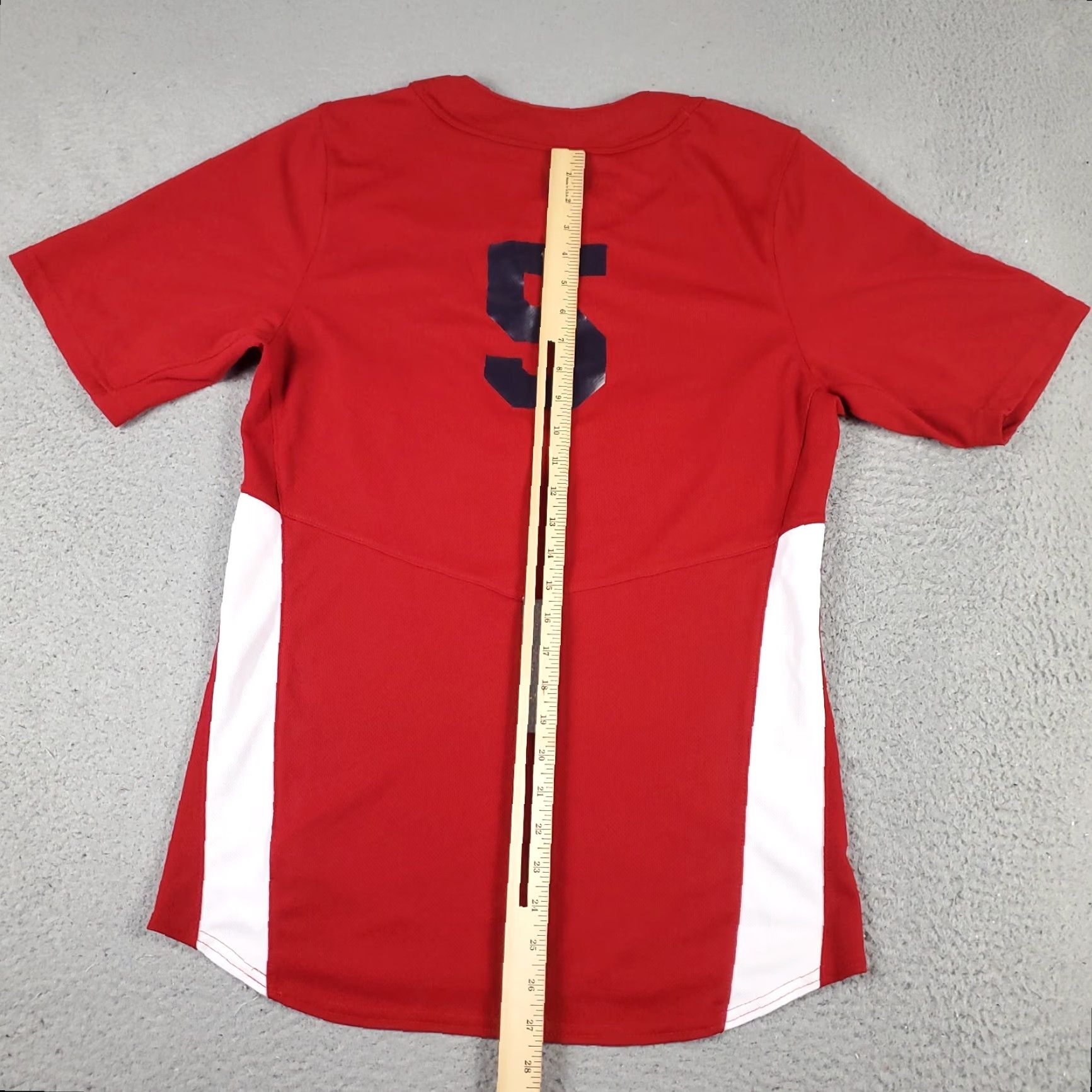 Adidas Adidas Shirt Mens M Red Baseball Button Pullover Short Sleeve Crew Neck Logo T-Shirt Athletic Urban Sports Mens Size US M / EU 48-50 / 2 - 4 Thumbnail