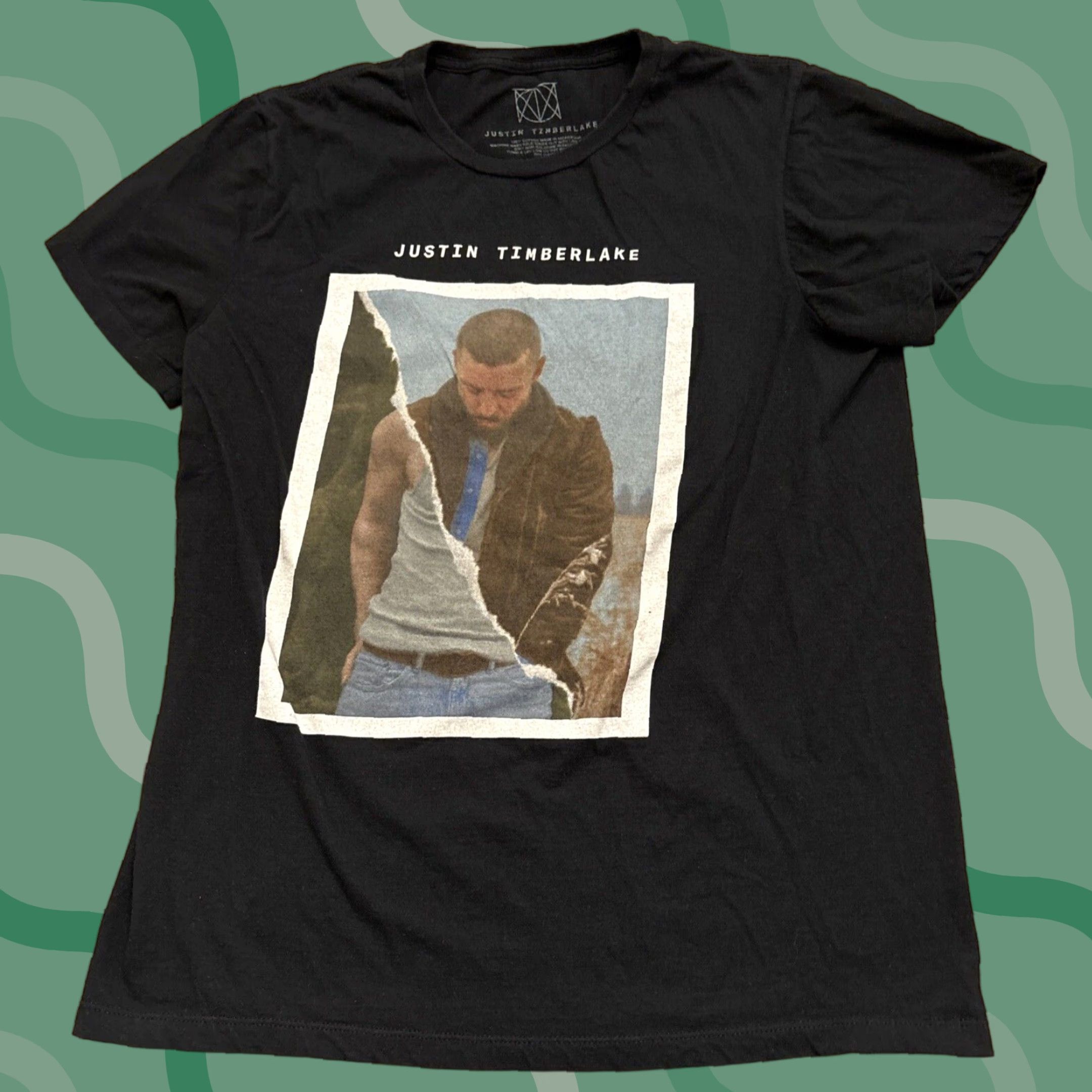 Vintage Justin Timberlake T-Shirt Women Large Black Man of the Woods Tour Concert Size L / US 10 / IT 46 - 1 Thumbnail