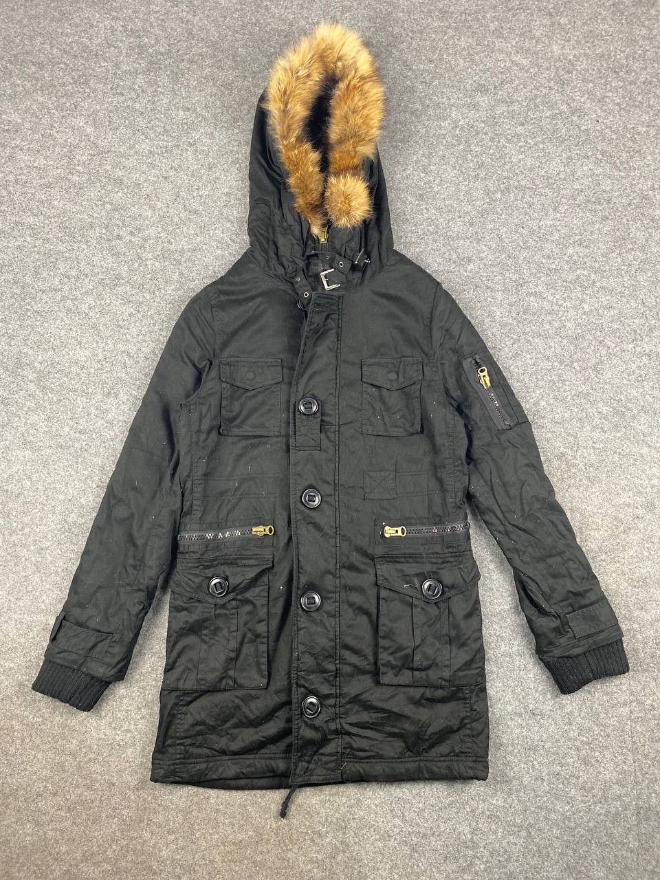 Japanese Brand japanese brand black parka jacket fleece lining Size US M / EU 48-50 / 2 - 1 Thumbnail
