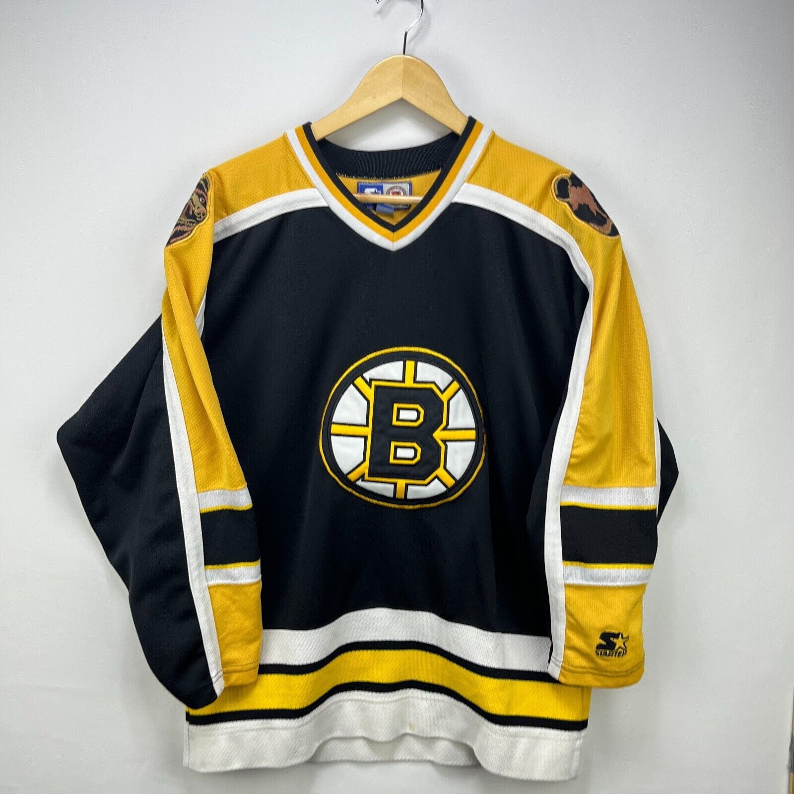 Starter × Vintage Vintage 90s Starter Boston Bruins Jersey Hockey Medium NHL Size US M / EU 48-50 / 2 - 1 Thumbnail