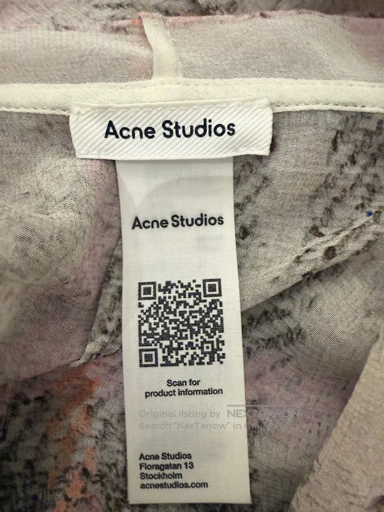 Acne Studios Acne Studios Ladies Printed Silk Shirt Size M / US 6-8 / IT 42-44 - 3 Thumbnail