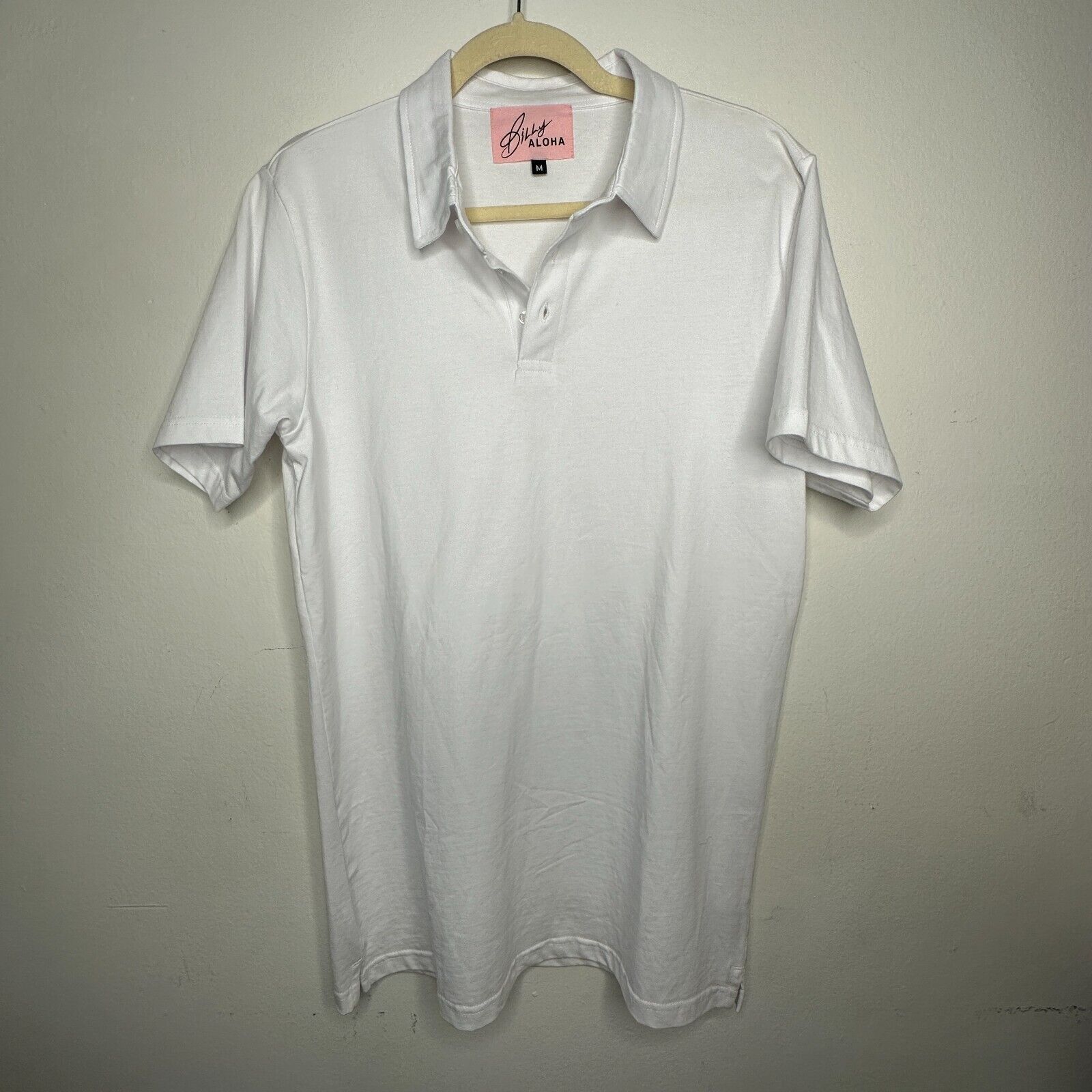 Other NWOT Billy Aloha Bright White Short Sleeve Polo Shirt Medium Size US M / EU 48-50 / 2 - 10 Thumbnail