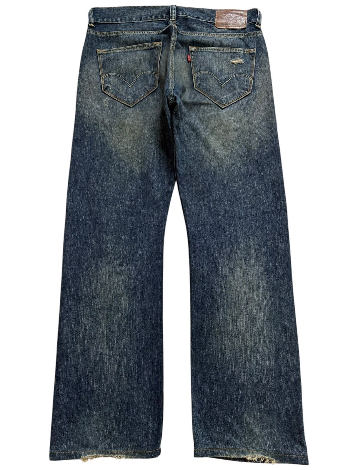 Levi's × Levi's Vintage Clothing Vintage Levis 523 Mud Wash Distressed Baggy Jeans Size US 36 / EU 52 - 2 Thumbnail