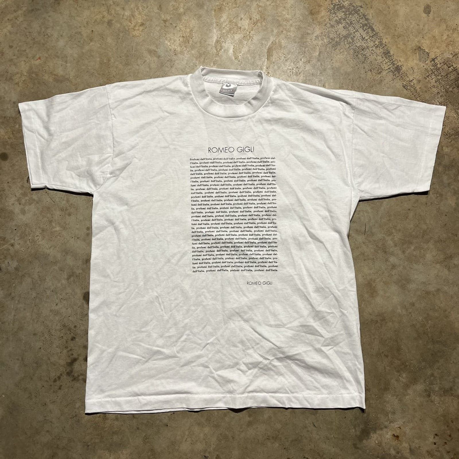 image of Made In USA x Vintage 90's Romeo Gigli White Italian Designer Shirt, Men's (Size XL)