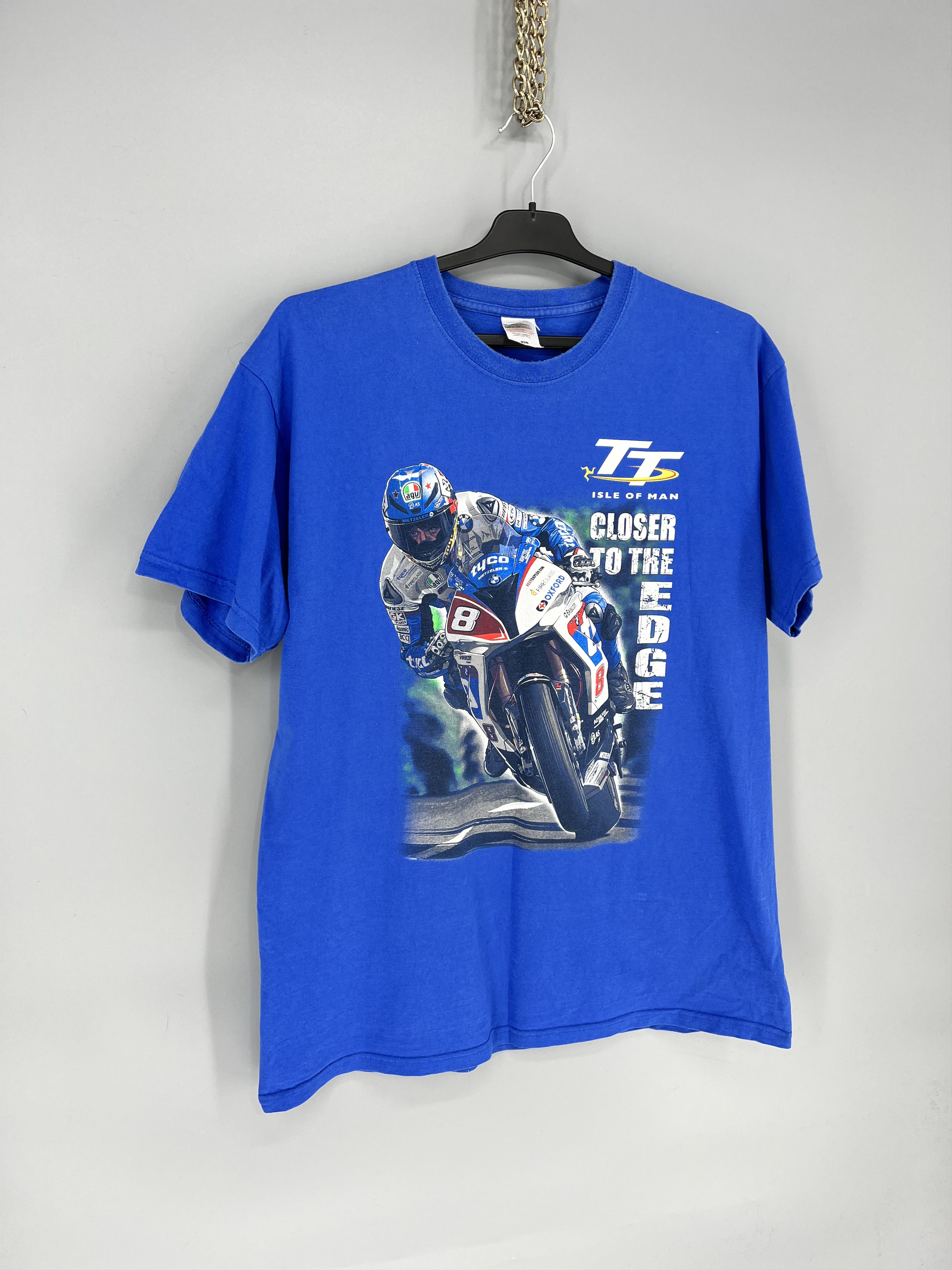 Vintage Vintage Y2K Isle of Man TT Moto Racing Tee Racer Honda Moto Size US XL / EU 56 / 4 - 2 Thumbnail