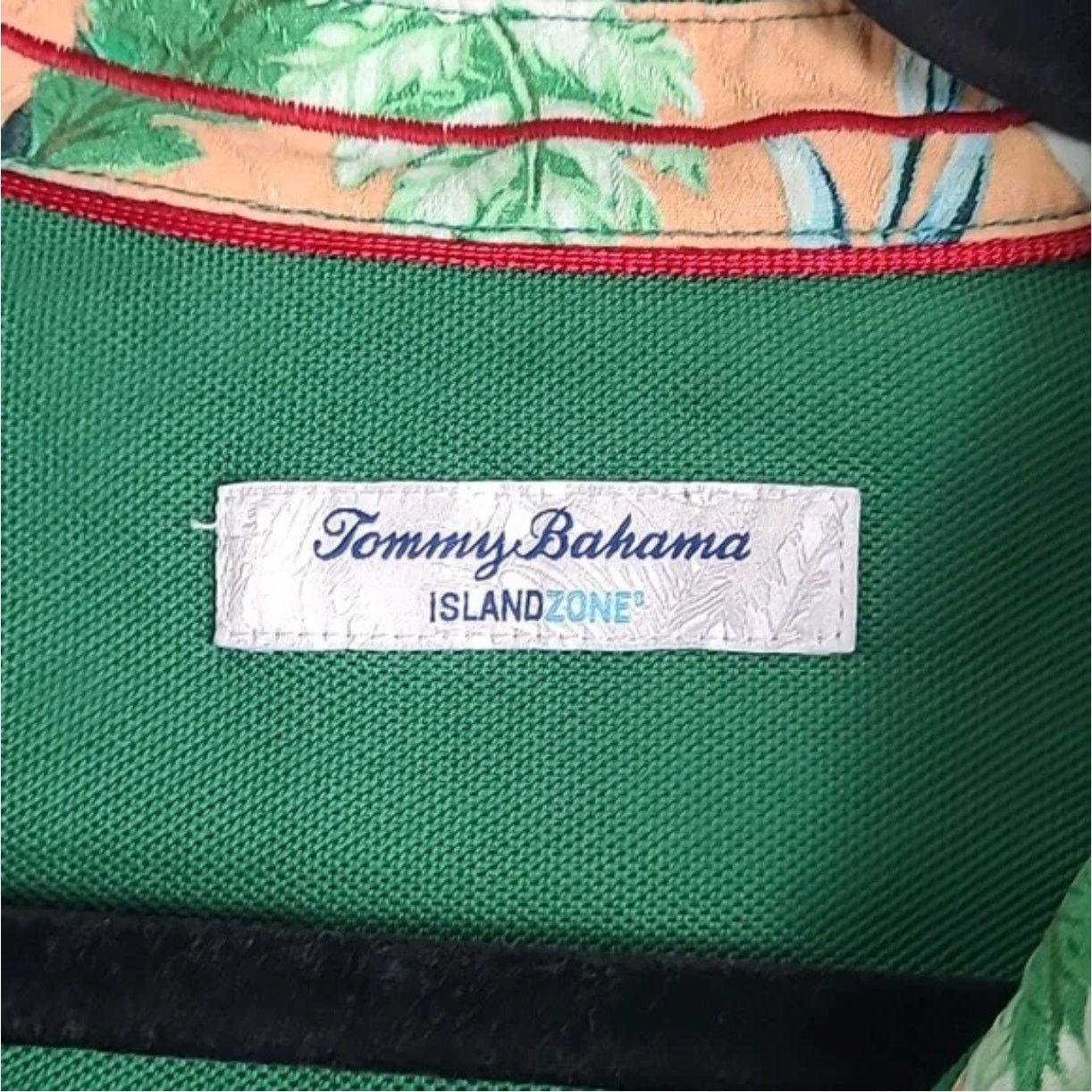Tommy Bahama Tommy Bahama Island zone green golf shirt with Hawaiian Size US L / EU 52-54 / 3 - 3 Thumbnail