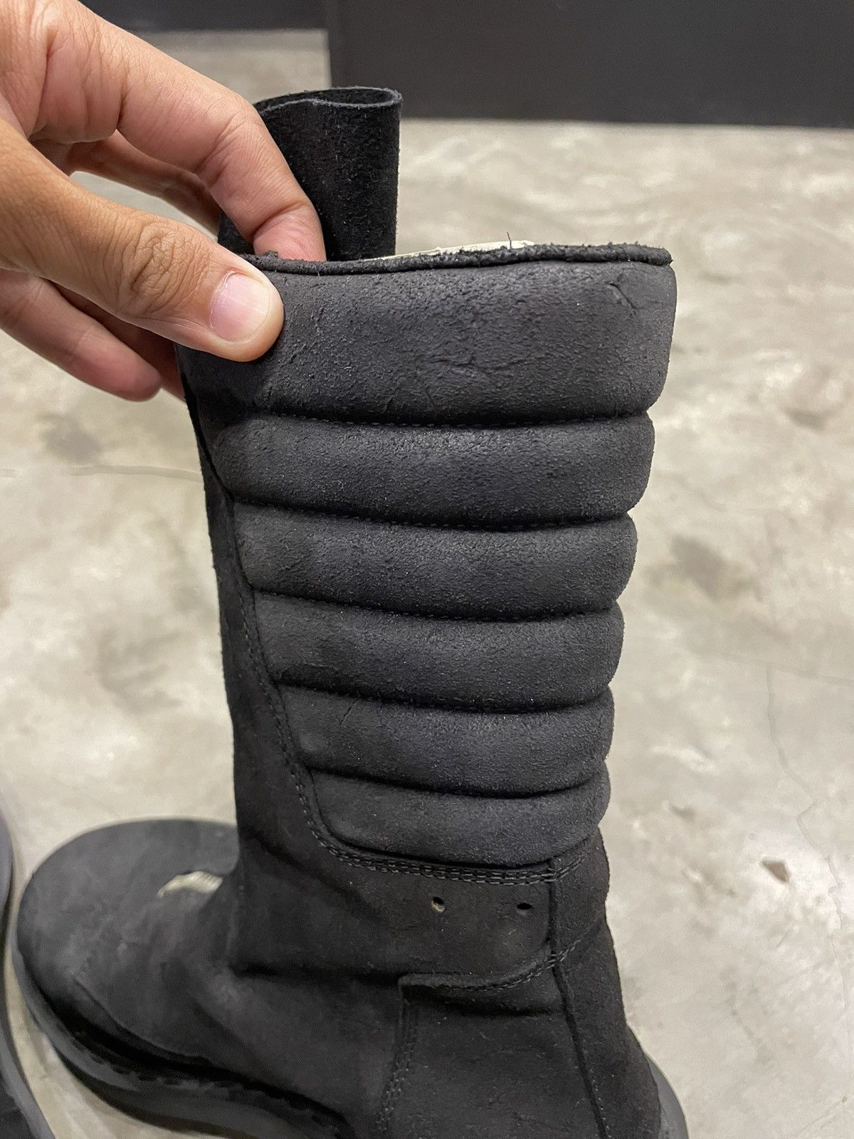 Rick Owens × Rick Owens Drkshdw Rick Owens F/W 11 Limo Blistered Mohawk Boots Size US 7 / EU 40 - 6 Thumbnail
