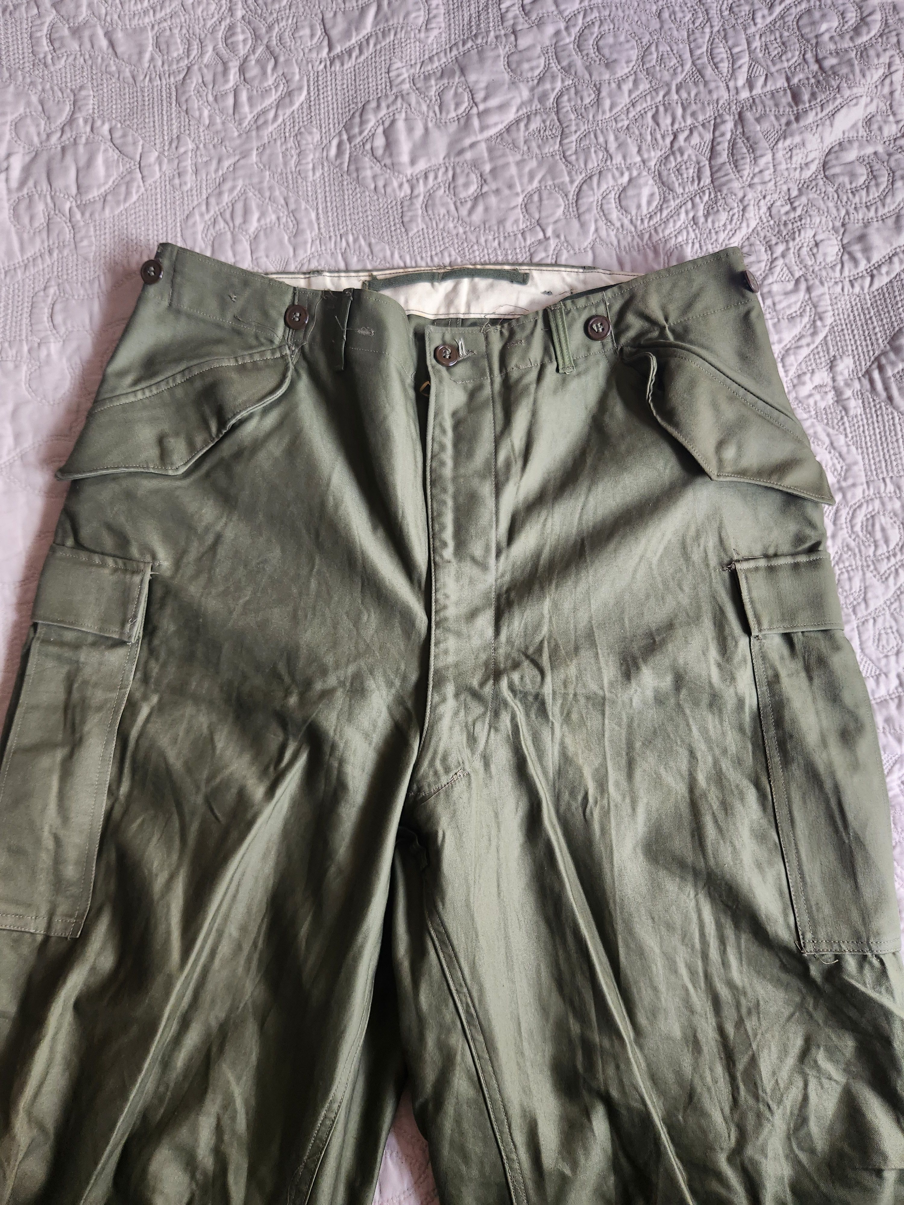 Vintage M1951 Field Pants (Large-Long) Size US 36 / EU 52 - 2 Thumbnail