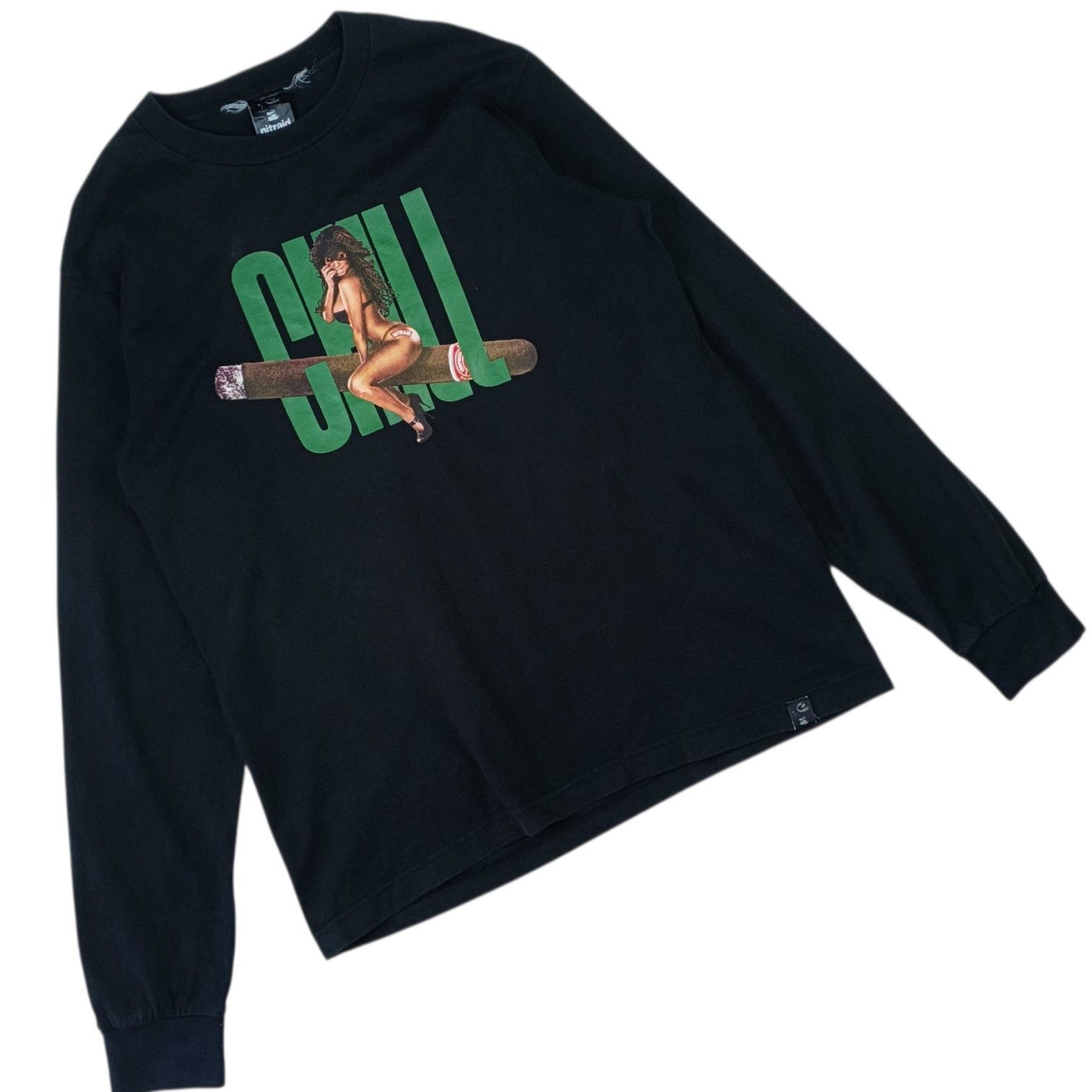 Nitraid Japan NITRAID Nude Girl Image Long Sleeve T-Shirt Size US M / EU 48-50 / 2 - 3 Thumbnail