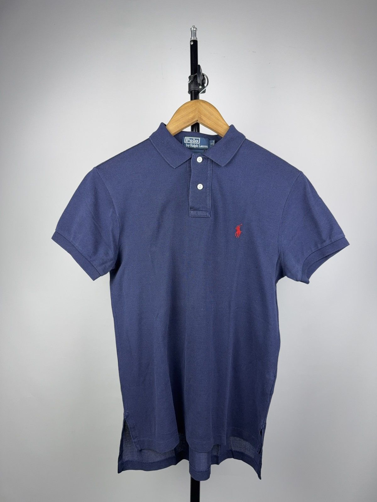 Polo Ralph Lauren 90s Polo Ralph Lauren Navy Custom Fit Cotton Polo Shirt Size US S / EU 44-46 / 1 - 1 Thumbnail