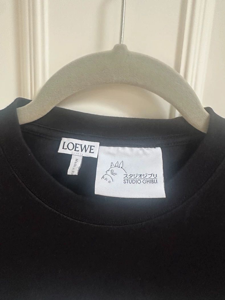 Loewe LOEWE Black Totoro T-shirt short sleeves Size S / US 4 / IT 40 - 3 Thumbnail