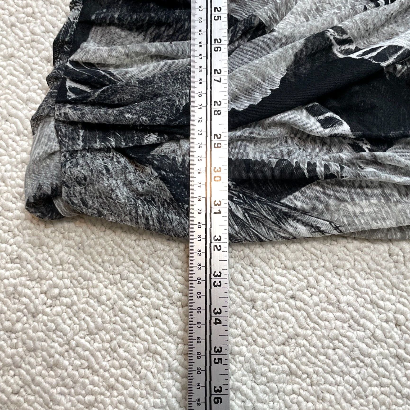 Bcbgmaxazria VINTAGE BCBGMAXAZRIA Shift Dress Womens XS Black Gray Sleeveless Roxanne Nylon Midi Dress? Size XS / US 0-2 / IT 36-38 - 5 Thumbnail