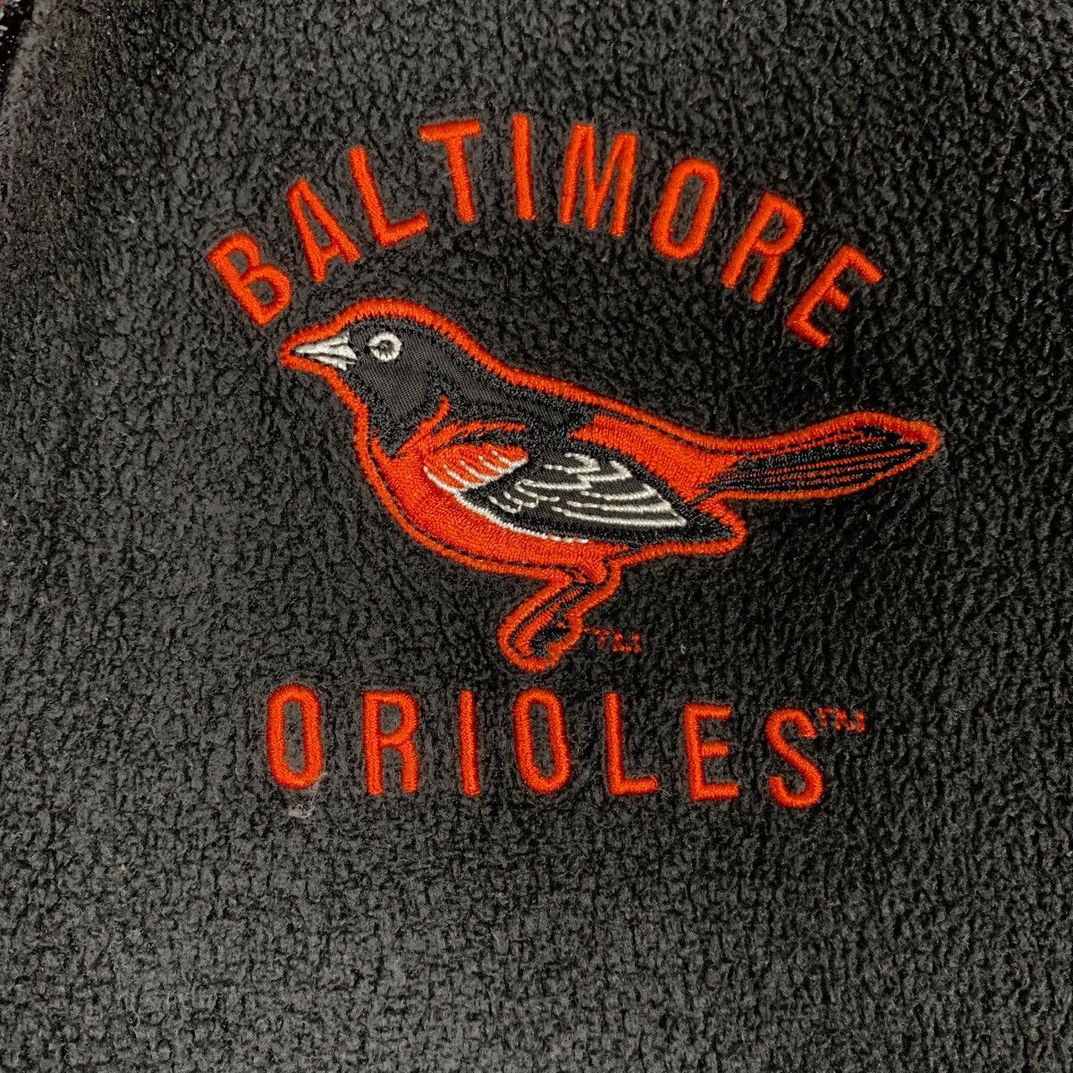 MLB BALTIMORE ORIOLES Big Logo HalfZip Pullover Fleece #0609-C28 Size US M / EU 48-50 / 2 - 10 Thumbnail