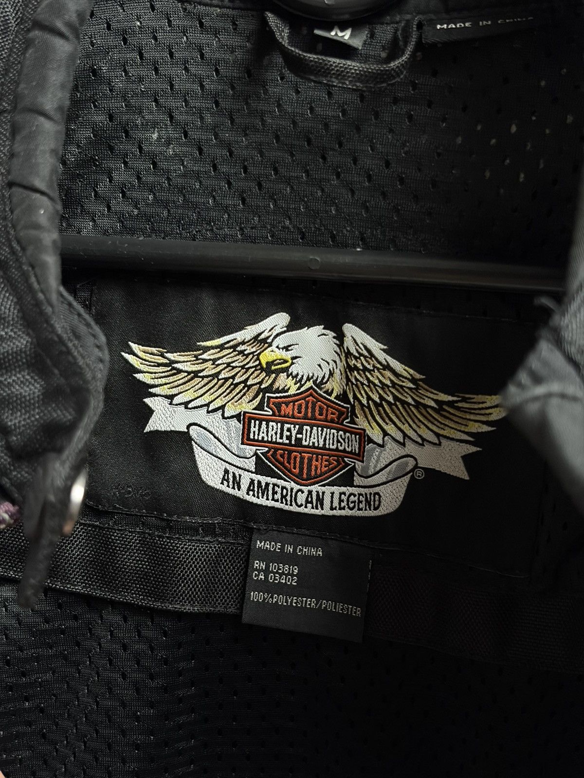 Harley Davidson Vintage Harley-Davidson Moto Tribal Shield Riding Jacket Size M / US 6-8 / IT 42-44 - 13 Thumbnail