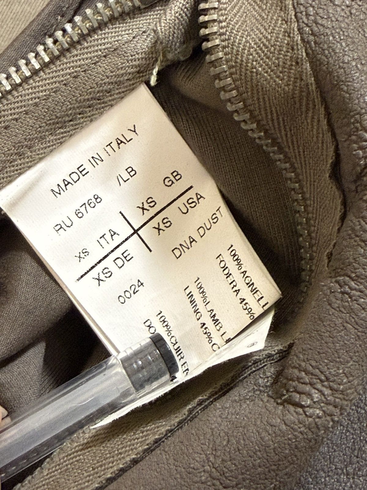 Rick Owens Rick Owens destroyed lamb skin leather jacket Size US XS / EU 42 / 0 - 12 Thumbnail