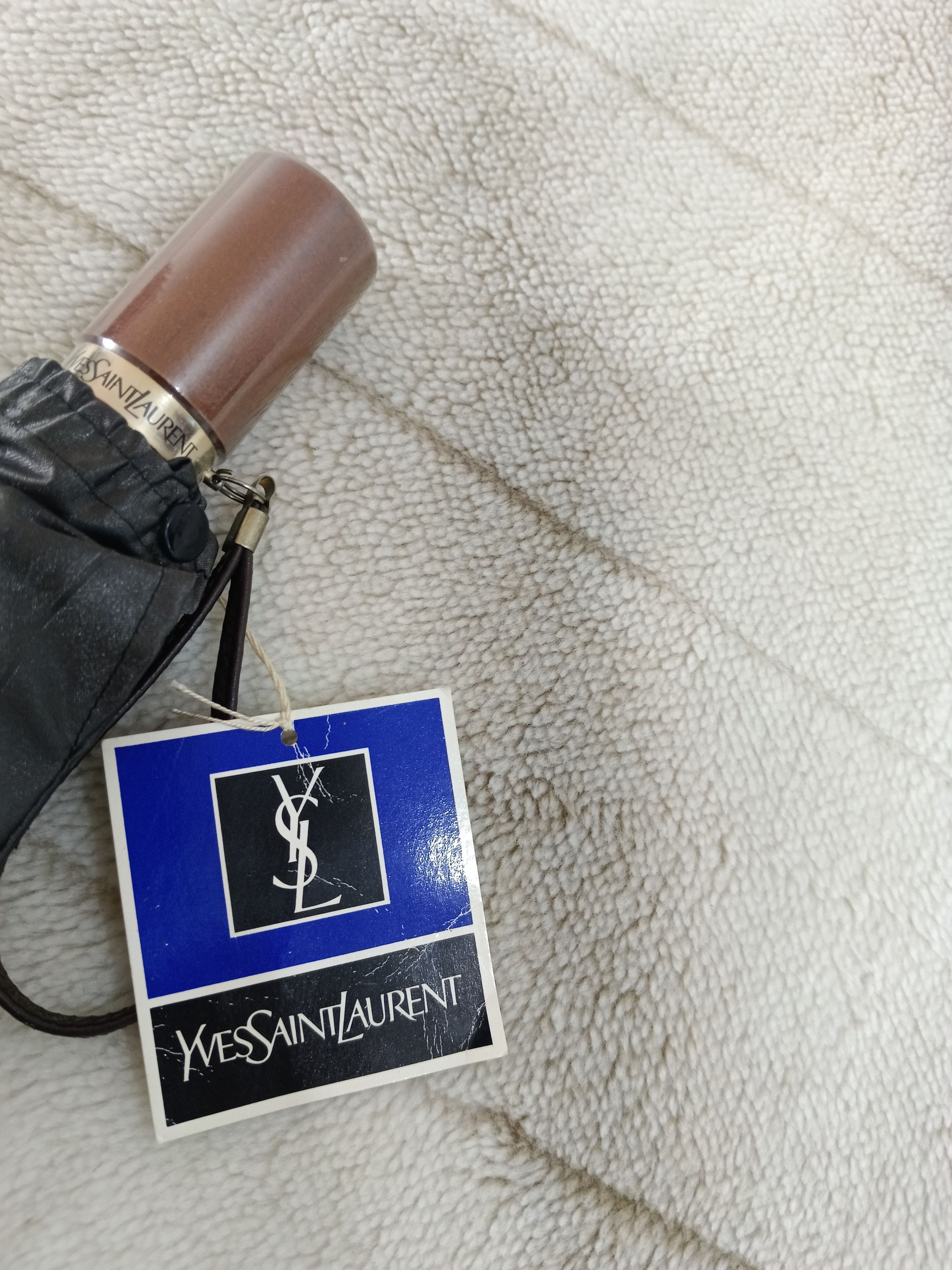 Yves Saint Laurent Yves Saint Lauren Monogram Folding Umbrella Size ONE SIZE - 8 Thumbnail