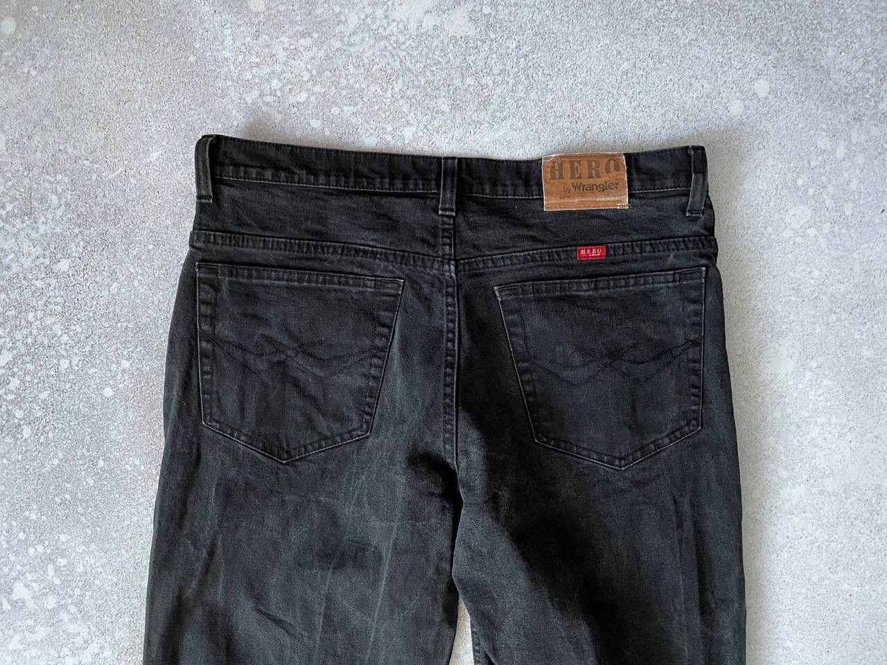 Vintage × Wrangler Vintage Hero By Wrangler Black Denim Baggy Pants Y2K Rare Size US 34 / EU 50 - 2 Thumbnail