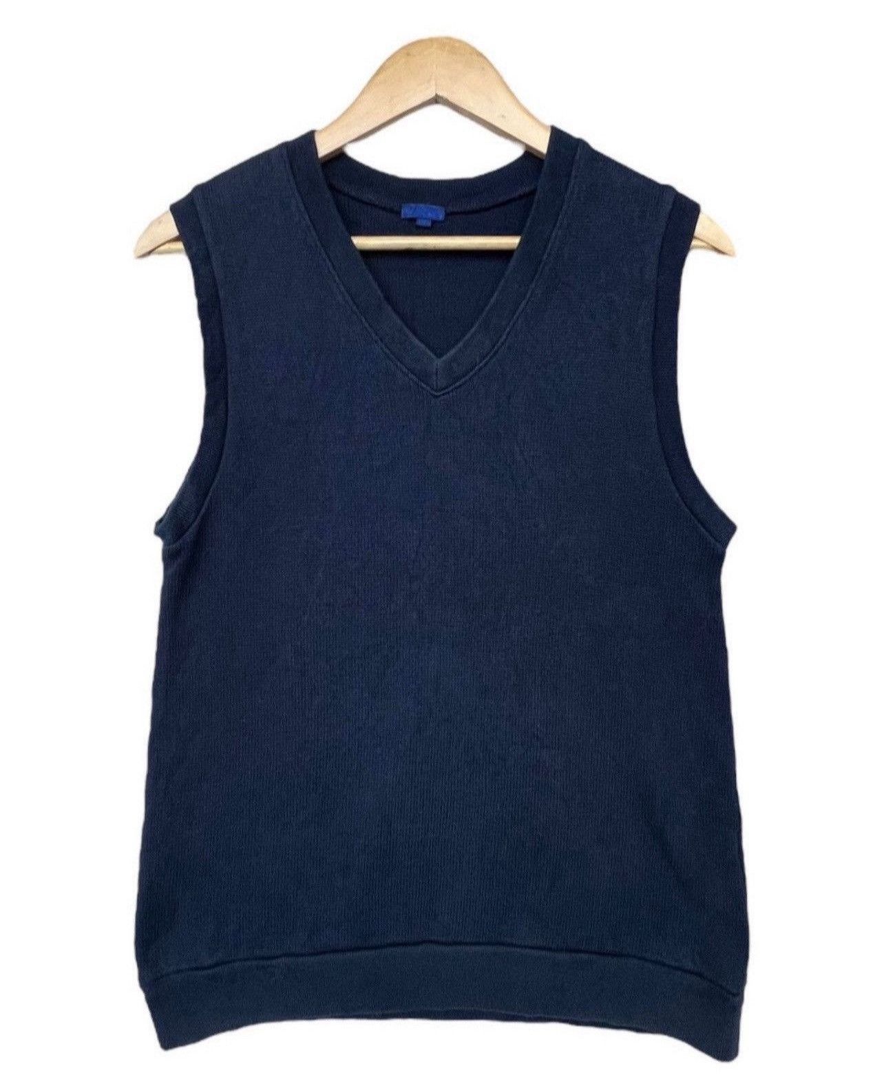 Beams Plus × Designer × Japanese Brand Vintage Beams Plus Japan Knit Vest Small Navy Vest Size US S / EU 44-46 / 1 - 1 Thumbnail