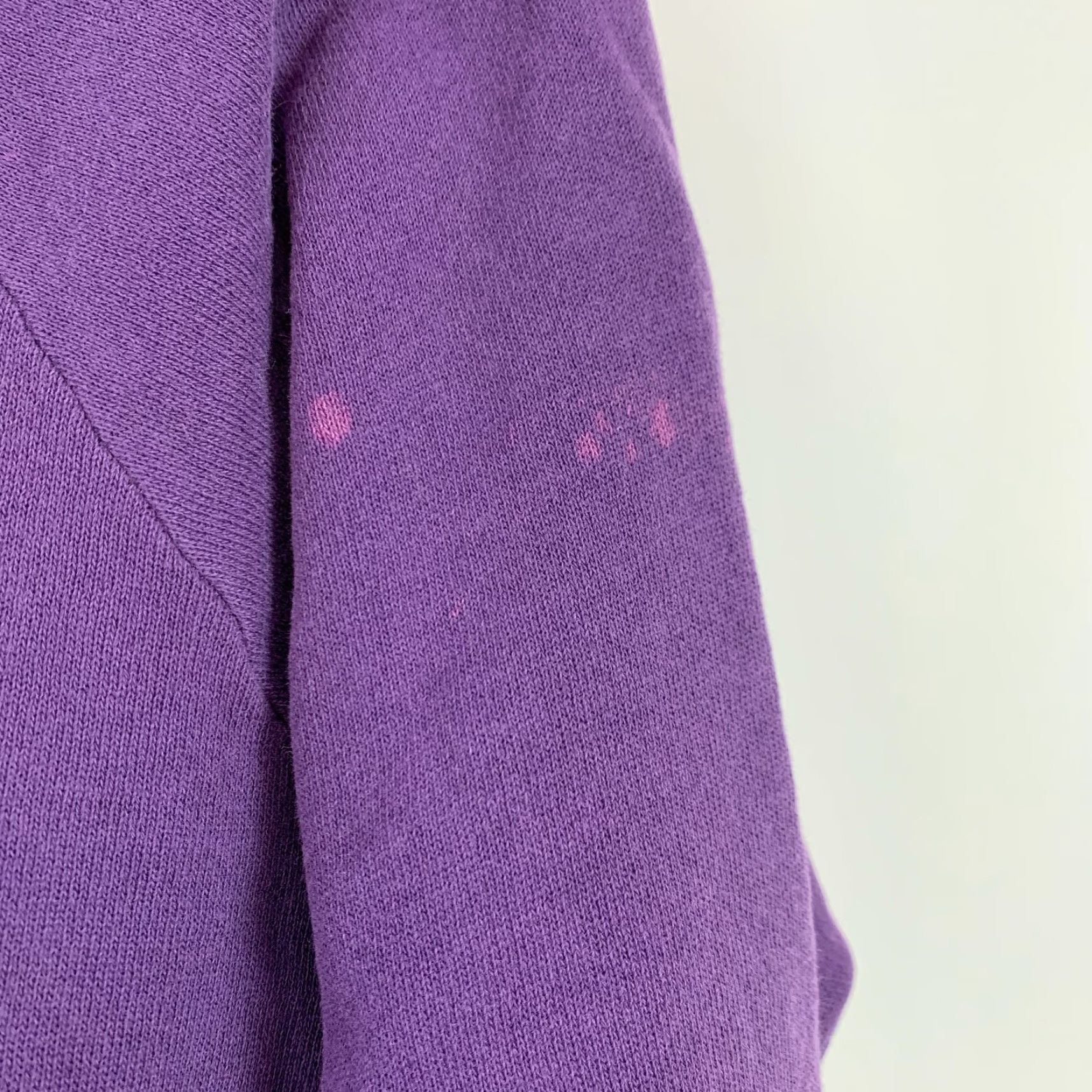 Hanes VINTAGE Hanes Sweatshirt Purple 90s Wolf Howling At The Moon Crew Neck Long Sleeve Cotton Blend Fleece Women's M Pop Culture Size M / US 6-8 / IT 42-44 - 5 Thumbnail