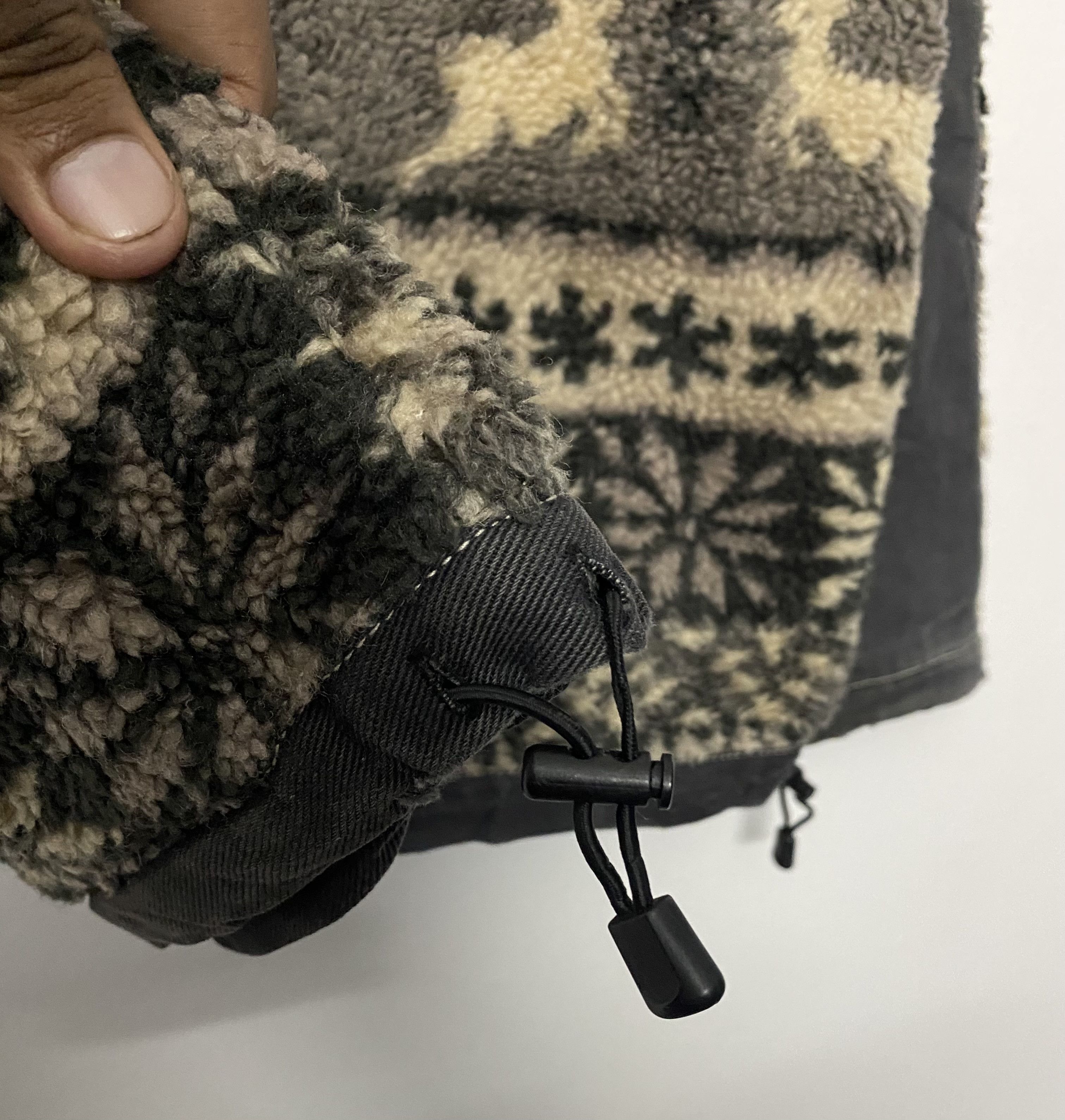 Manastash Vtg Manastash Deep Pile Sherpa Fleece Nordic Reindeer Jacket Size US M / EU 48-50 / 2 - 11 Thumbnail