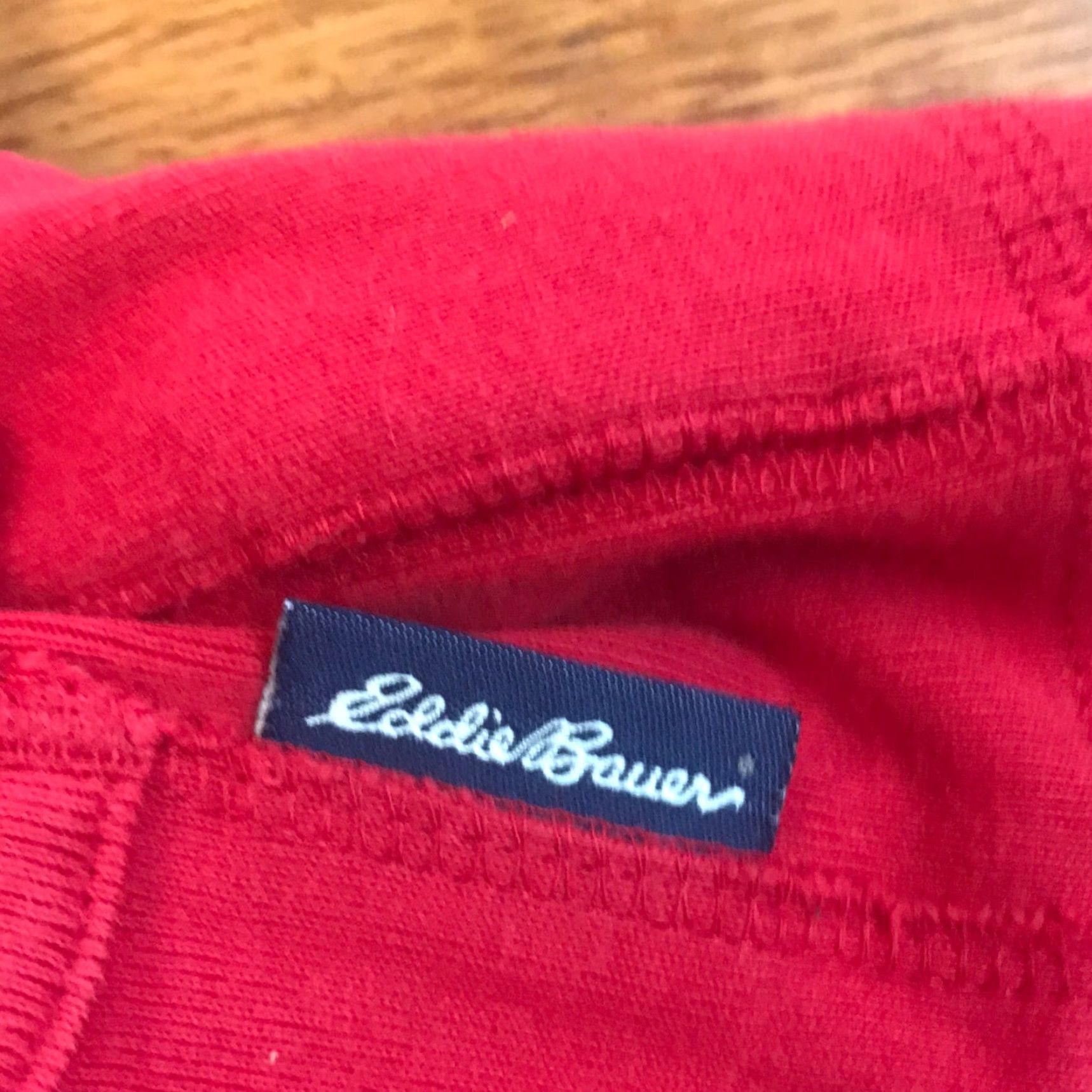 Eddie Bauer Vintage Eddie Bauer Women's Red Cotton Long Sleeve Full Zip Hoodie Size Small Size S / US 4 / IT 40 - 5 Thumbnail