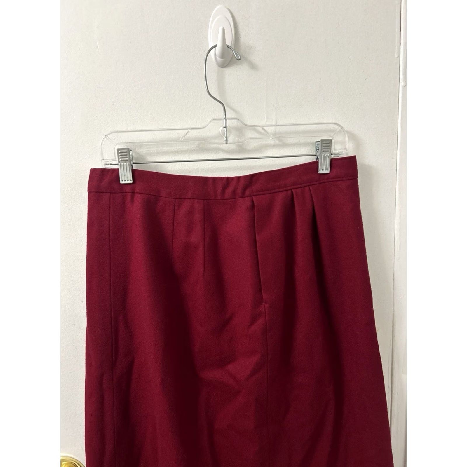 Pendleton VINTAGE Pendleton Skirt Womens Size 14 Tall Red Made In USA 100% Wool Pleated Skirt Size 36" / US 14 / IT 50 - 5 Thumbnail
