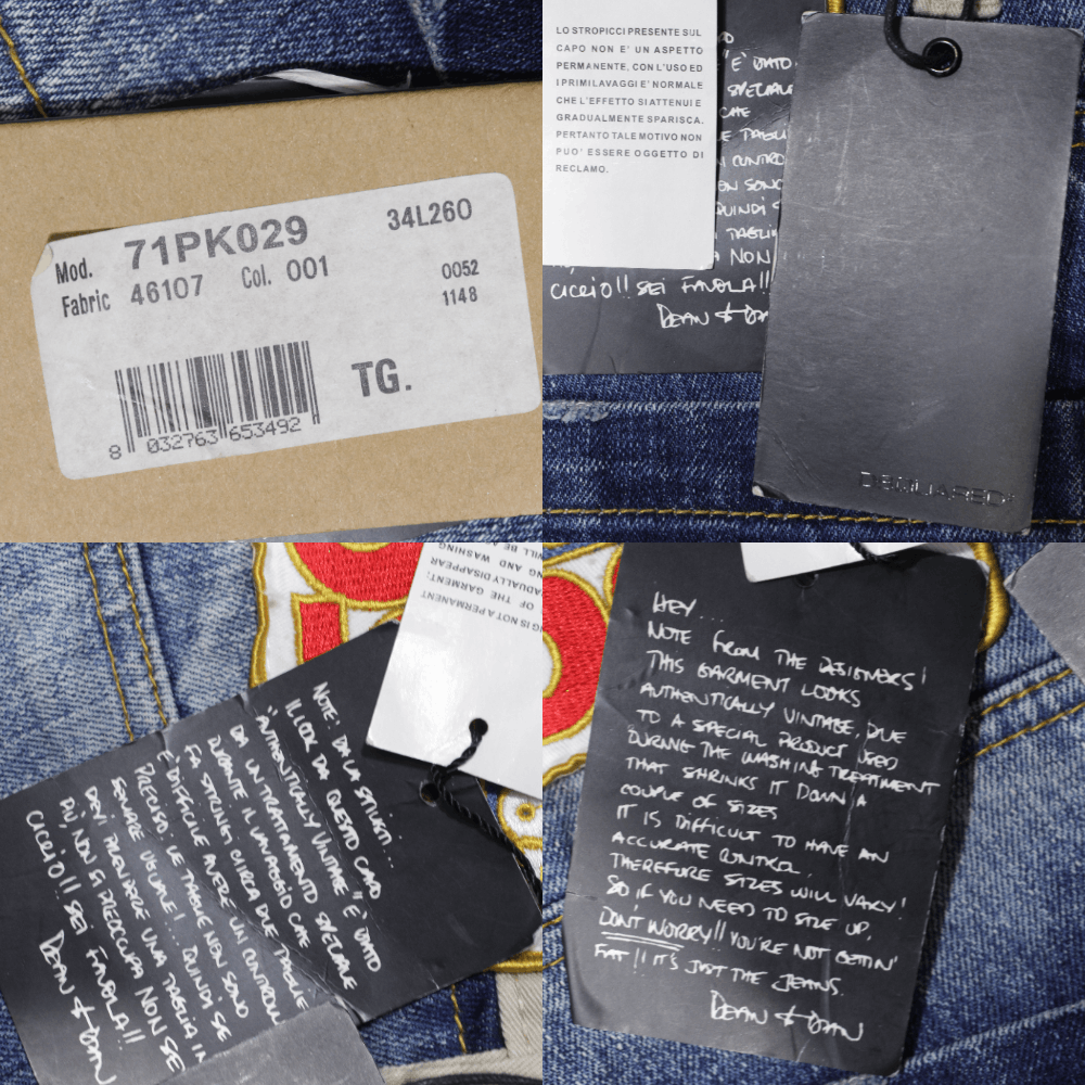 Dsquared2 Hybrid Double Layered Jeans With Tags Size US 34 / EU 50 - 11 Thumbnail