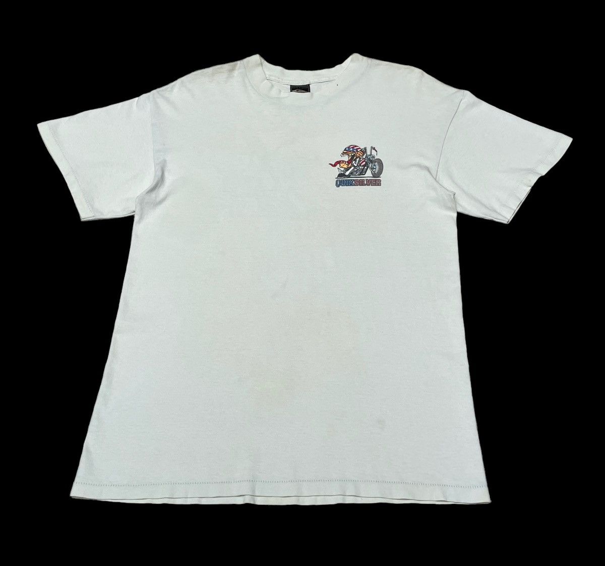 Quiksilver × Vintage Vintage Brand Quicksilver Made In Usa T-Shirt 1990s Size US M / EU 48-50 / 2 - 1 Thumbnail