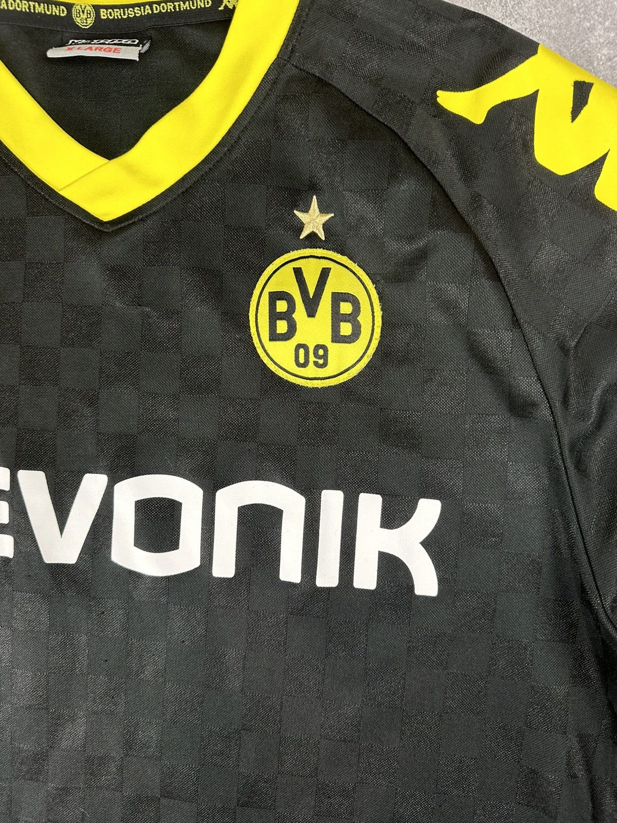 Kappa Kappa Borussia Dortmund #18 Lucas 2010/11 Away Jersey Size US XL / EU 56 / 4 - 9 Thumbnail