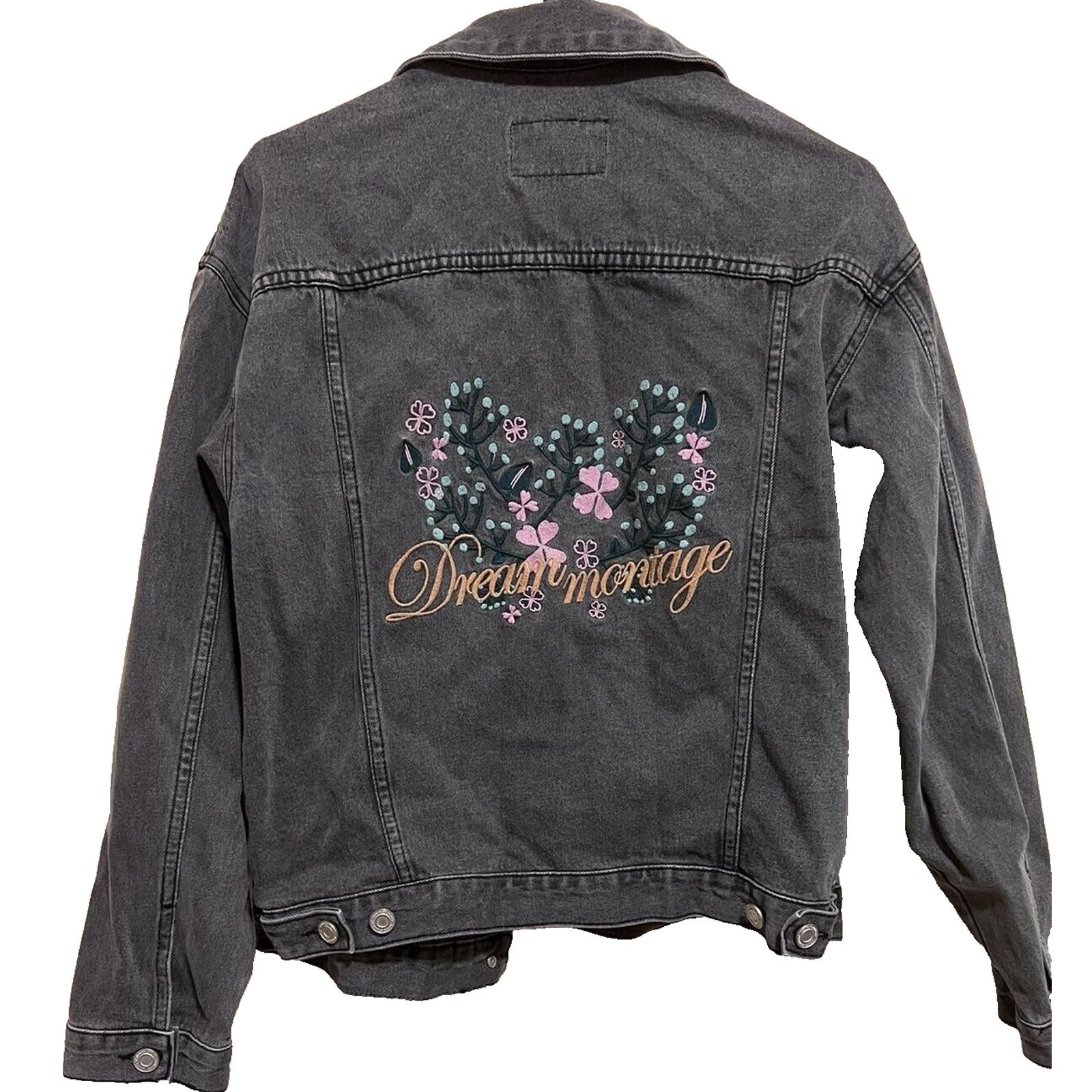Montage MONTS MERELY Denim Korean jacket embroidered Size S A000224 Size S / US 4 / IT 40 - 1 Thumbnail