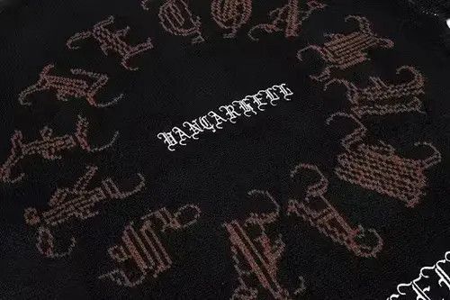 Aran Isles Knitwear × Hypebeast × Japanese Brand Distressed Gothic Skeleton Print Knitwear Size US L / EU 52-54 / 3 - 4 Thumbnail