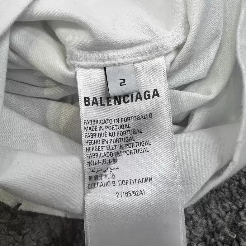 Balenciaga Balenciaga Three-Stripe Destroyed Long Sleeve Sweatshirt Size US M / EU 48-50 / 2 - 4 Thumbnail