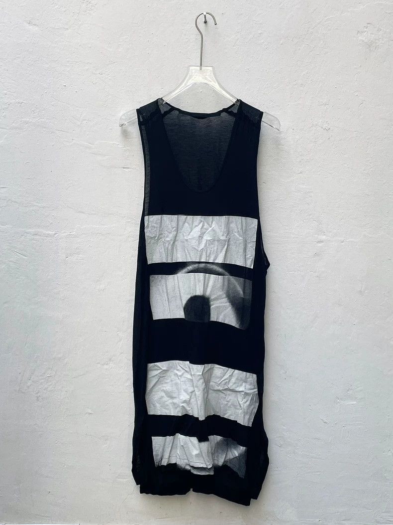 Julius Long Black White Abstract Sleeveless T-Shirt Dress- DMC Size US S / EU 44-46 / 1 - 1 Thumbnail