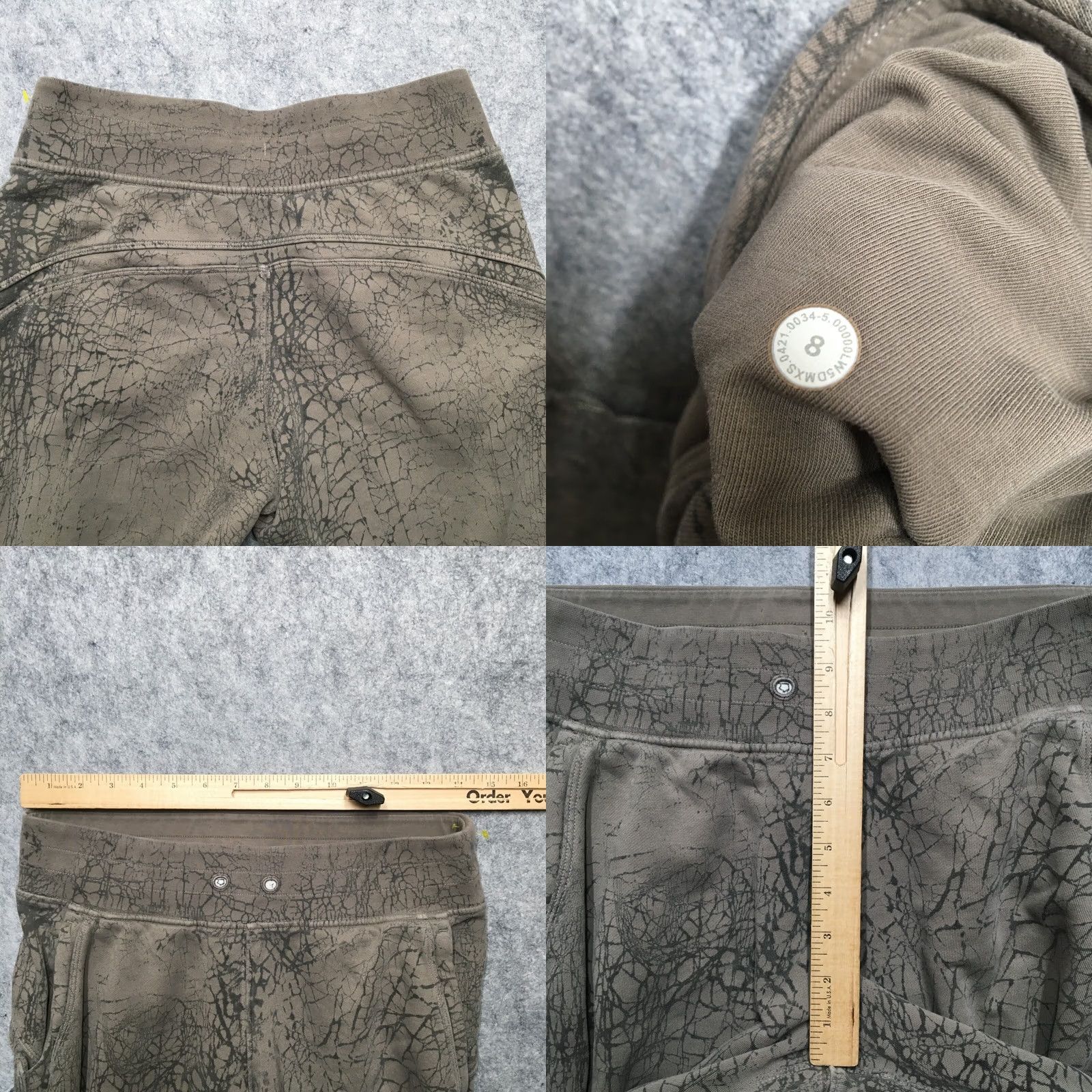 Lululemon Lululemon Warm Down Jogger Pant Womens 8 Slim Gray Thread Dye Terry Athleisure 3 Size 30" / US 8 / IT 44 - 8 Thumbnail