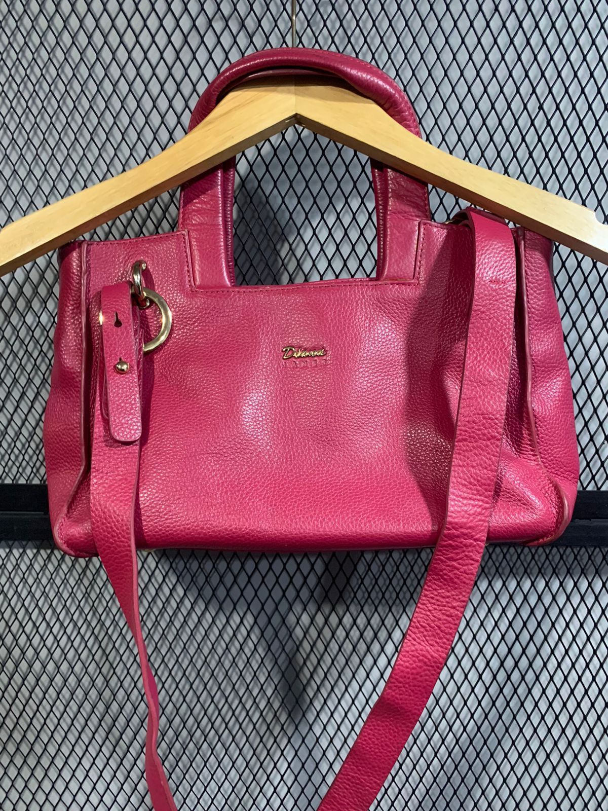 Branded Leather Diana Janes Bag Pink Leather Vintage Size ONE SIZE - 2 Thumbnail