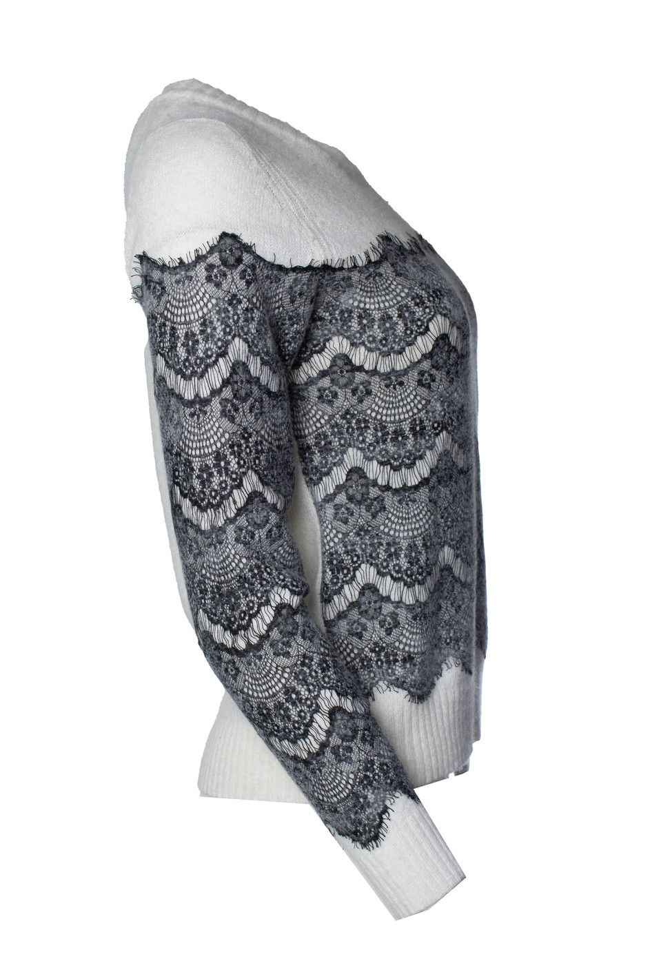 Maje Maje, knitted sweater with lace Size S / US 4 / IT 40 - 4 Thumbnail