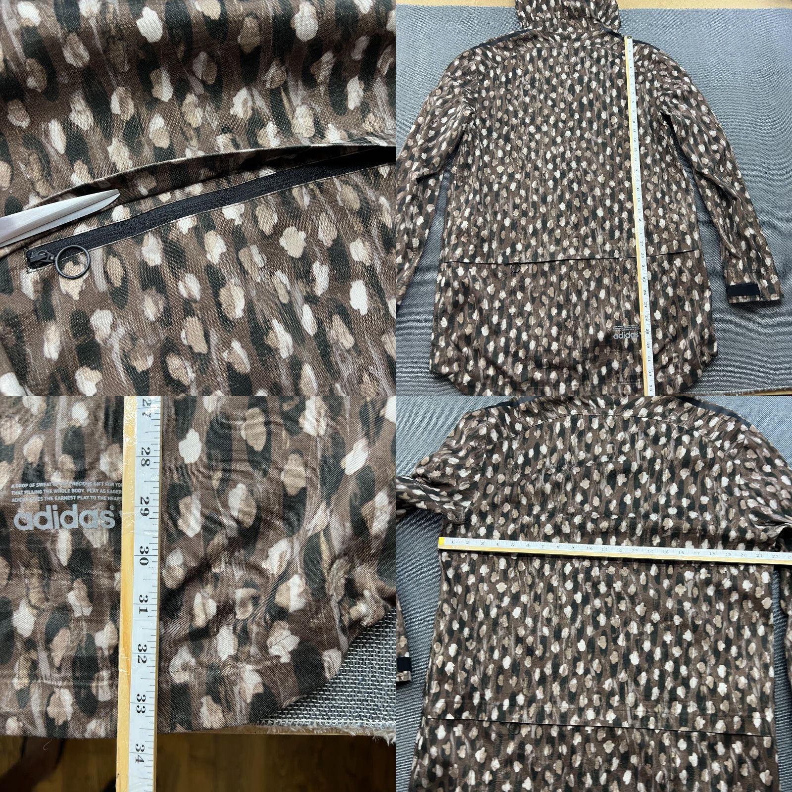 Adidas Adidas Mens Jacket Medium Rain Waterproof Taped Seams Hooded Camo 3L Outdoor Size US M / EU 48-50 / 2 - 9 Thumbnail